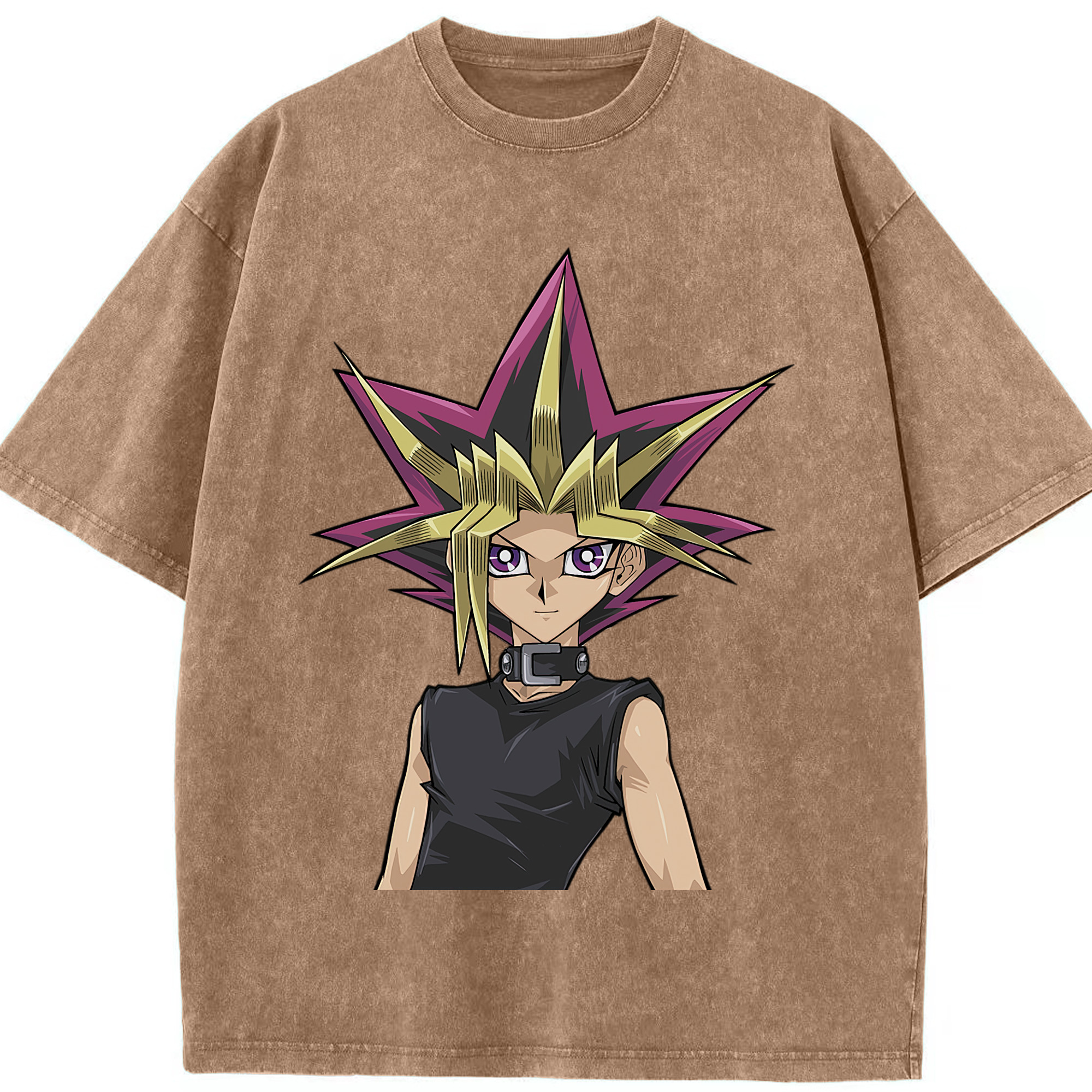 （画像用） 遊☆戯☆王 Yu-Gi-Oh! 綿100% ヴィンテージ風 半袖Tシャツ（フロントプリント）