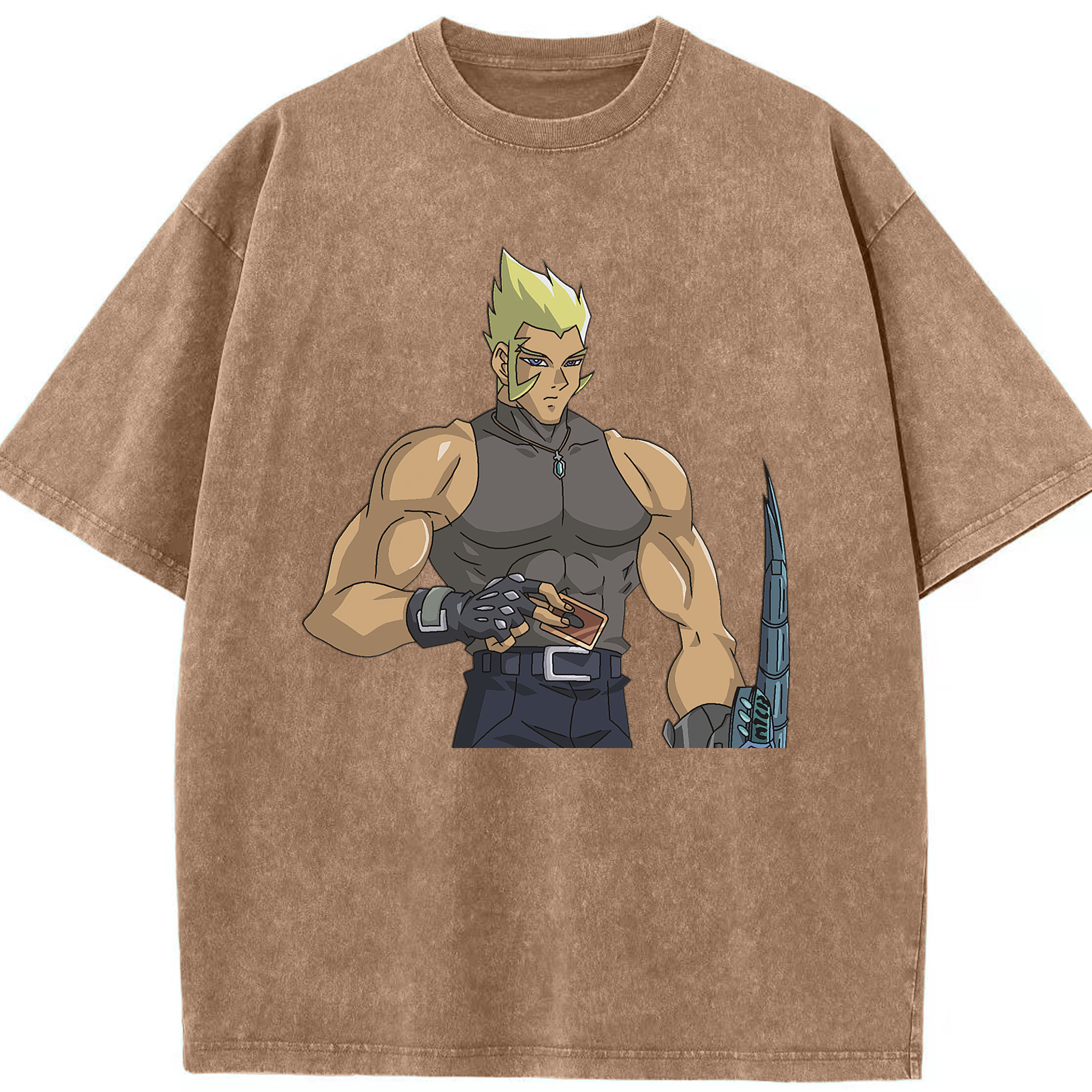 （画像用） 遊☆戯☆王 Yu-Gi-Oh! 綿100% ヴィンテージ風 半袖Tシャツ（フロントプリント）