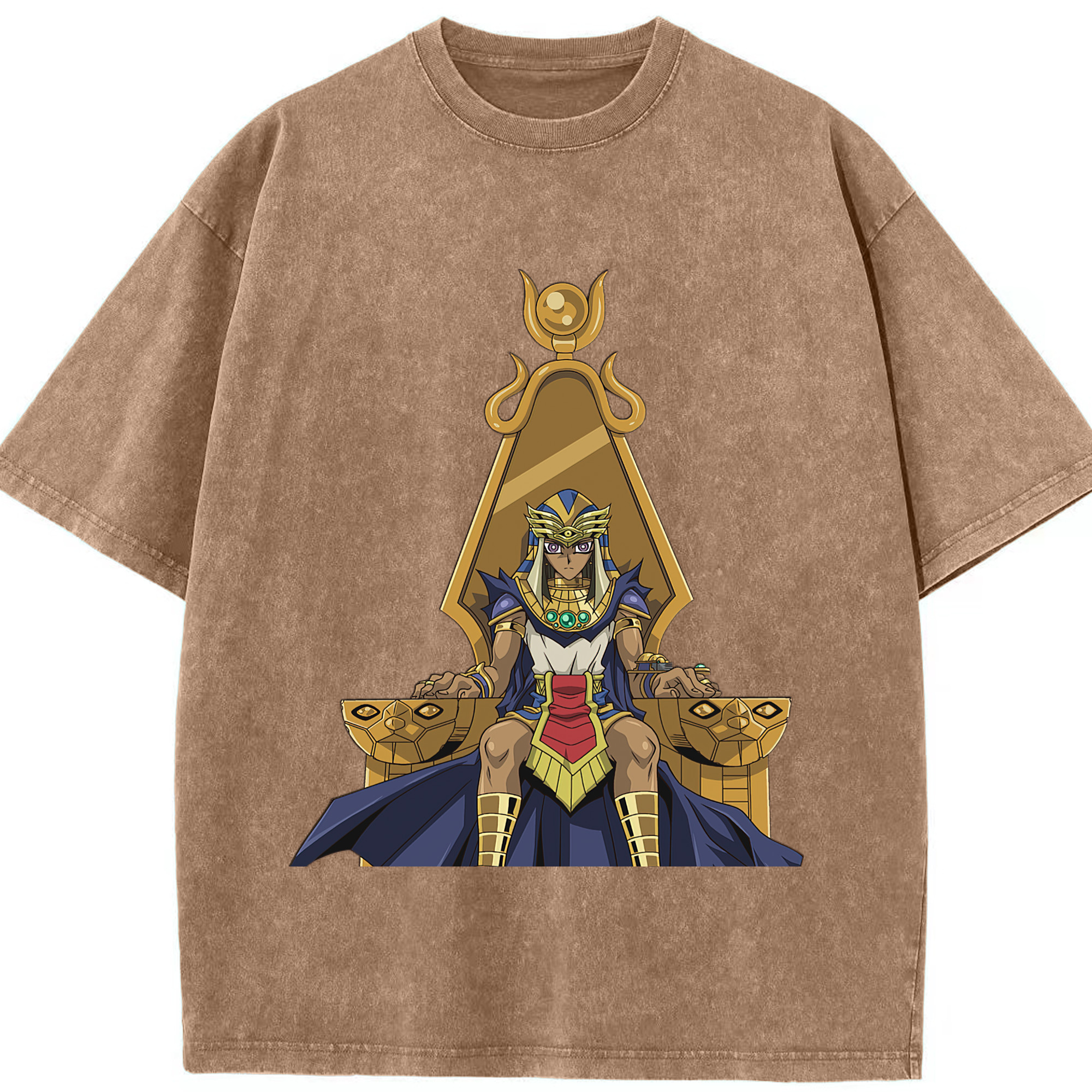 （画像用） 遊☆戯☆王 Yu-Gi-Oh! 綿100% ヴィンテージ風 半袖Tシャツ（フロントプリント）
