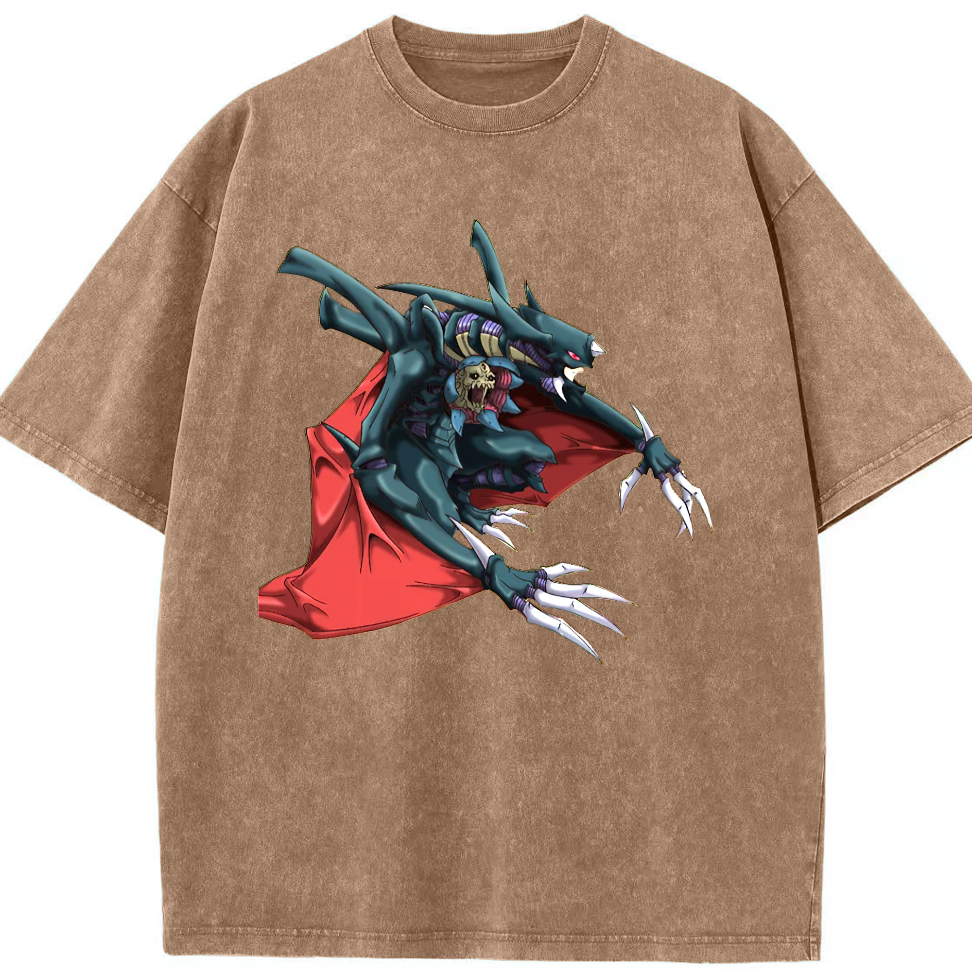 （画像用） 遊☆戯☆王 Yu-Gi-Oh! 綿100% ヴィンテージ風 半袖Tシャツ（フロントプリント）