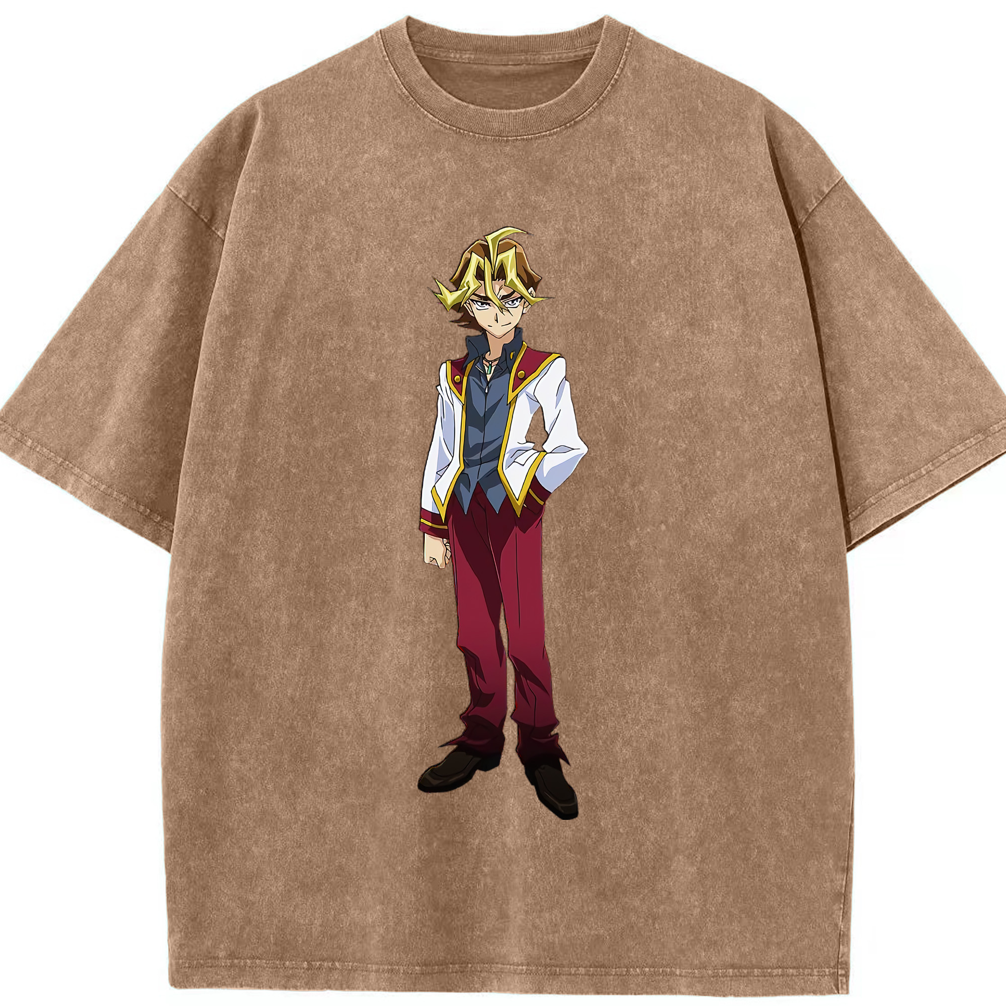 （画像用） 遊☆戯☆王 Yu-Gi-Oh! 綿100% ヴィンテージ風 半袖Tシャツ（フロントプリント）