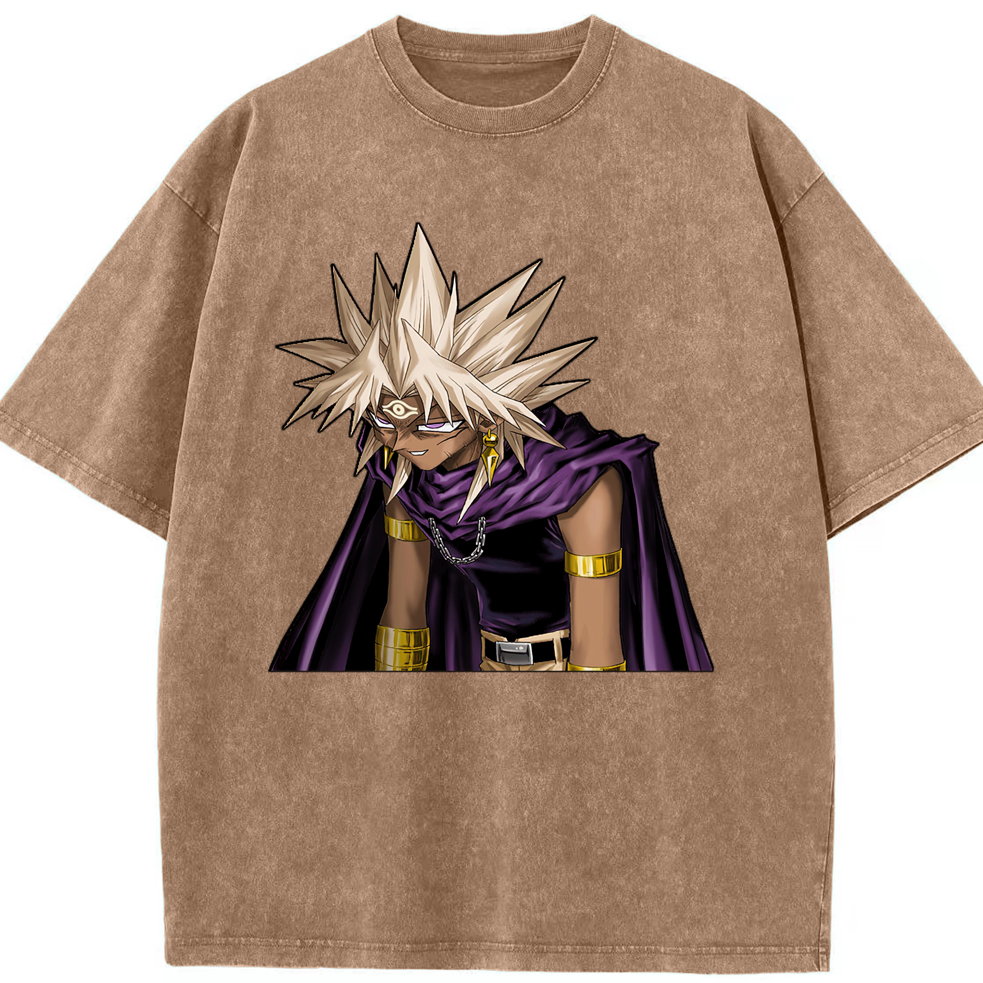 （画像用） 遊☆戯☆王 Yu-Gi-Oh! 綿100% ヴィンテージ風 半袖Tシャツ（フロントプリント）