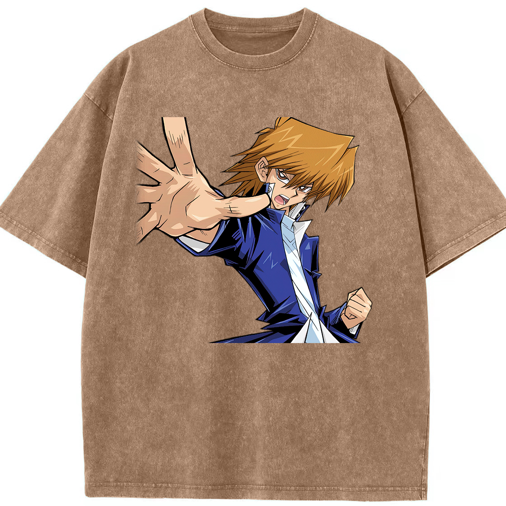 （画像用） 遊☆戯☆王 Yu-Gi-Oh! 綿100% ヴィンテージ風 半袖Tシャツ（フロントプリント）