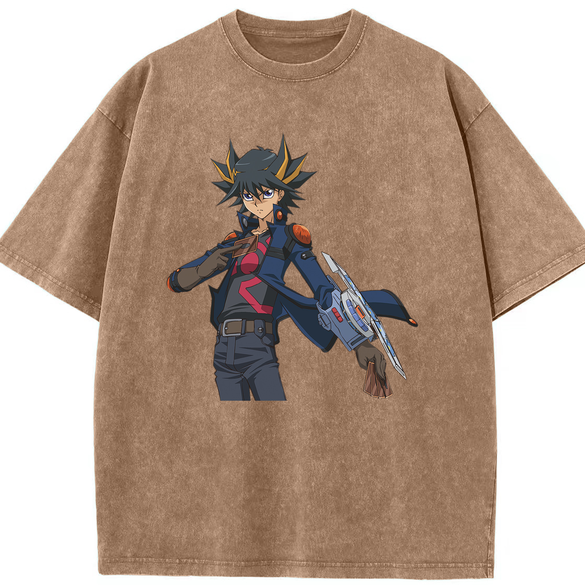 （画像用） 遊☆戯☆王 Yu-Gi-Oh! 綿100% ヴィンテージ風 半袖Tシャツ（フロントプリント）