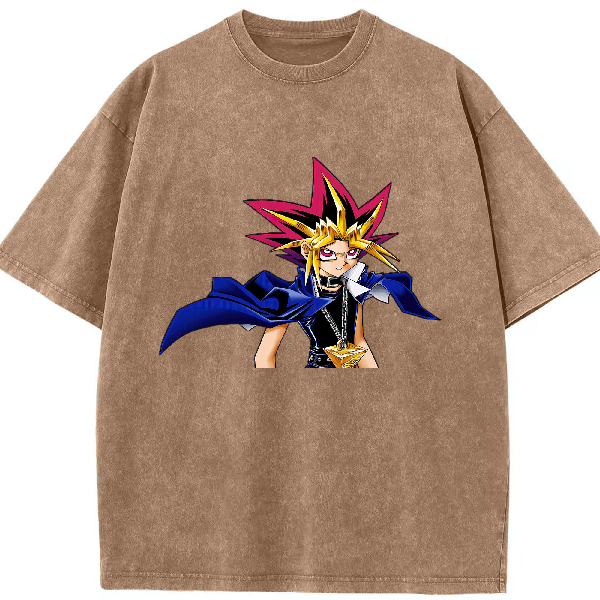 （画像用） 遊☆戯☆王 Yu-Gi-Oh! 綿100% ヴィンテージ風 半袖Tシャツ（フロントプリント）