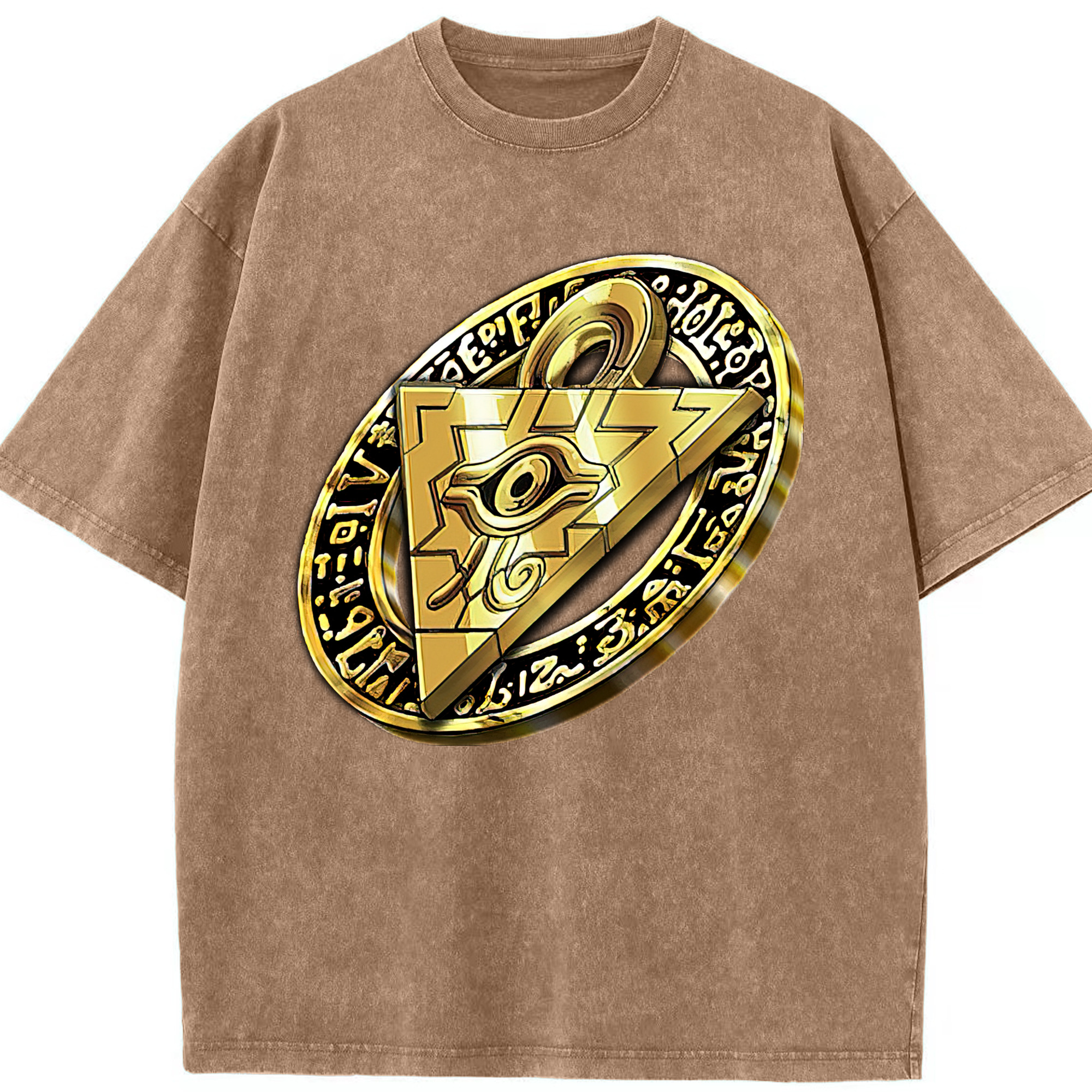 （画像用） 遊☆戯☆王 Yu-Gi-Oh! 綿100% ヴィンテージ風 半袖Tシャツ（フロントプリント）