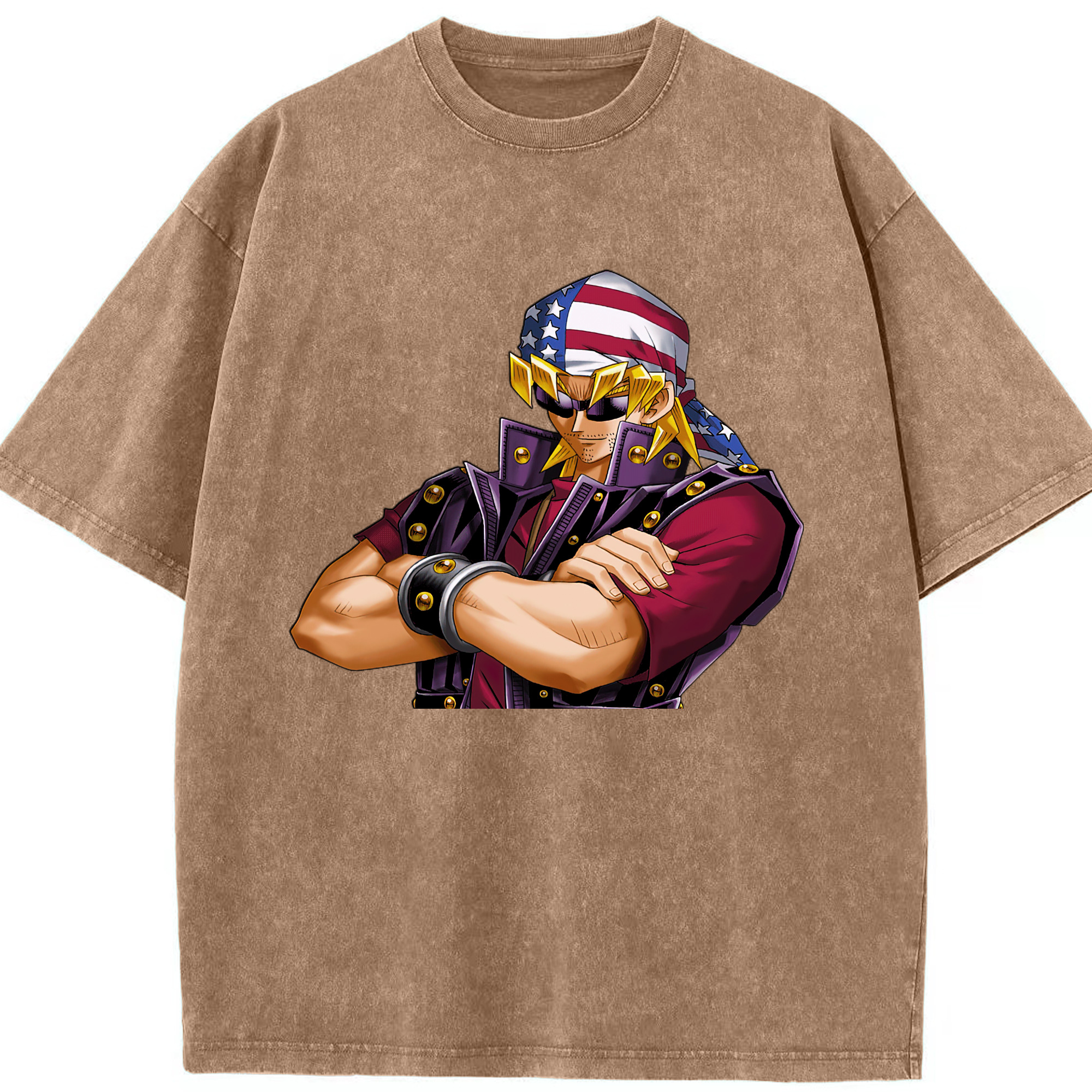 （画像用） 遊☆戯☆王 Yu-Gi-Oh! 綿100% ヴィンテージ風 半袖Tシャツ（フロントプリント）