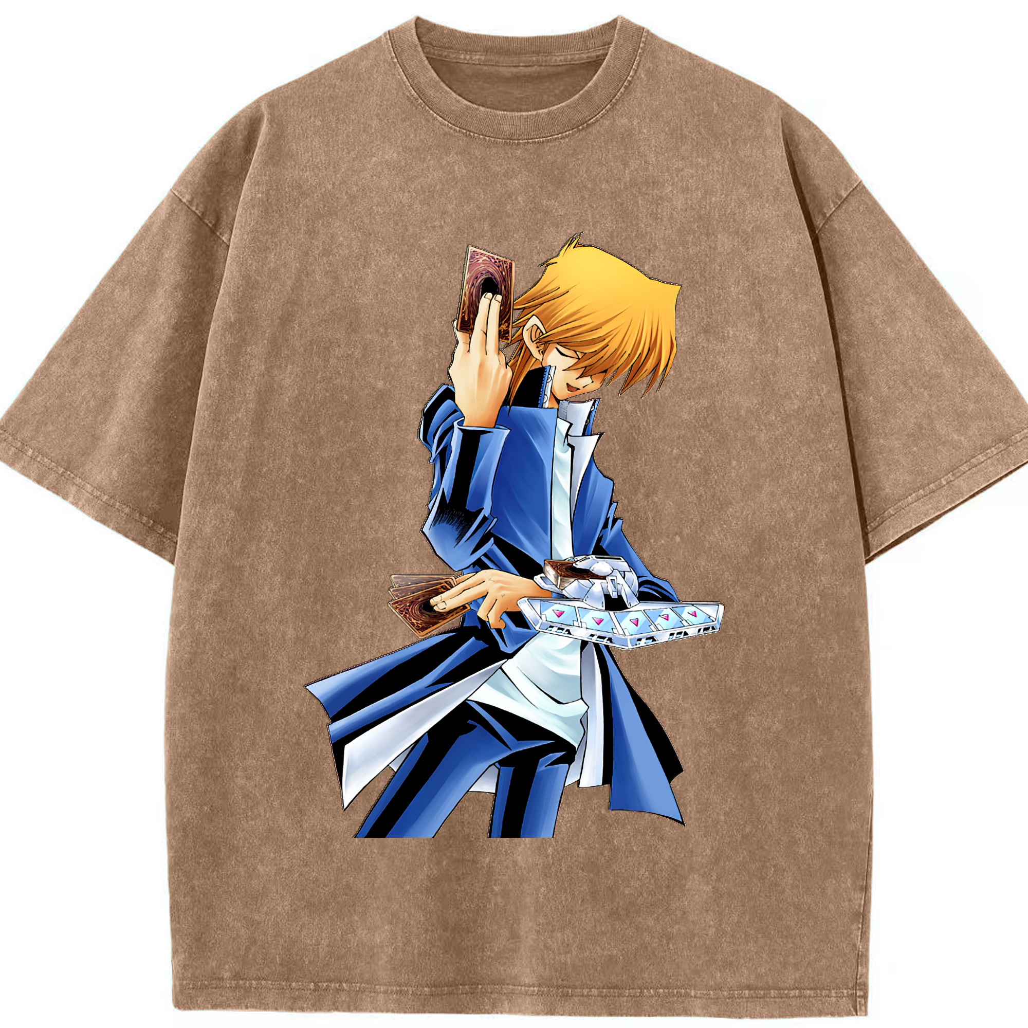 （画像用） 遊☆戯☆王 Yu-Gi-Oh! 綿100% ヴィンテージ風 半袖Tシャツ（フロントプリント）