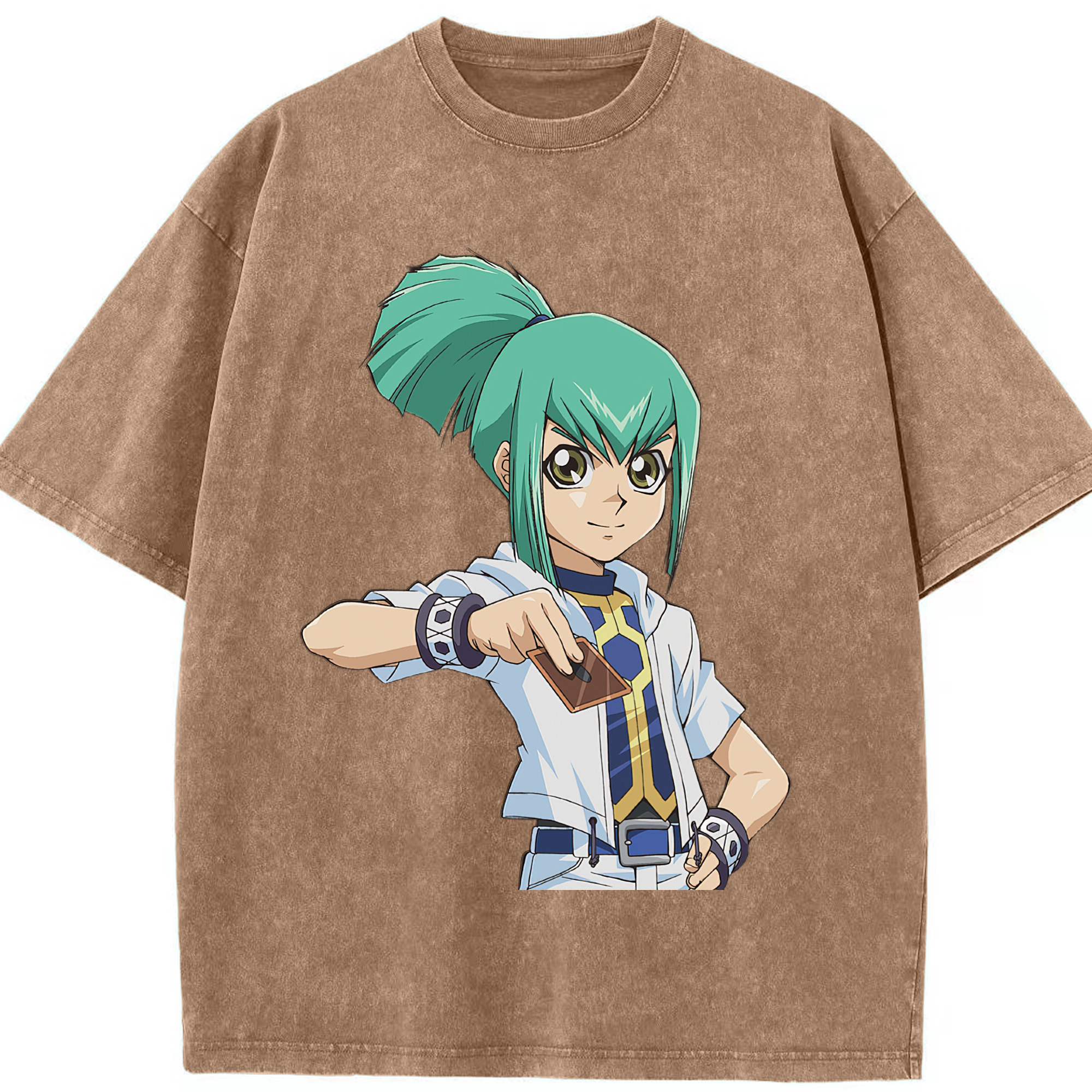 （画像用） 遊☆戯☆王 Yu-Gi-Oh! 綿100% ヴィンテージ風 半袖Tシャツ（フロントプリント）