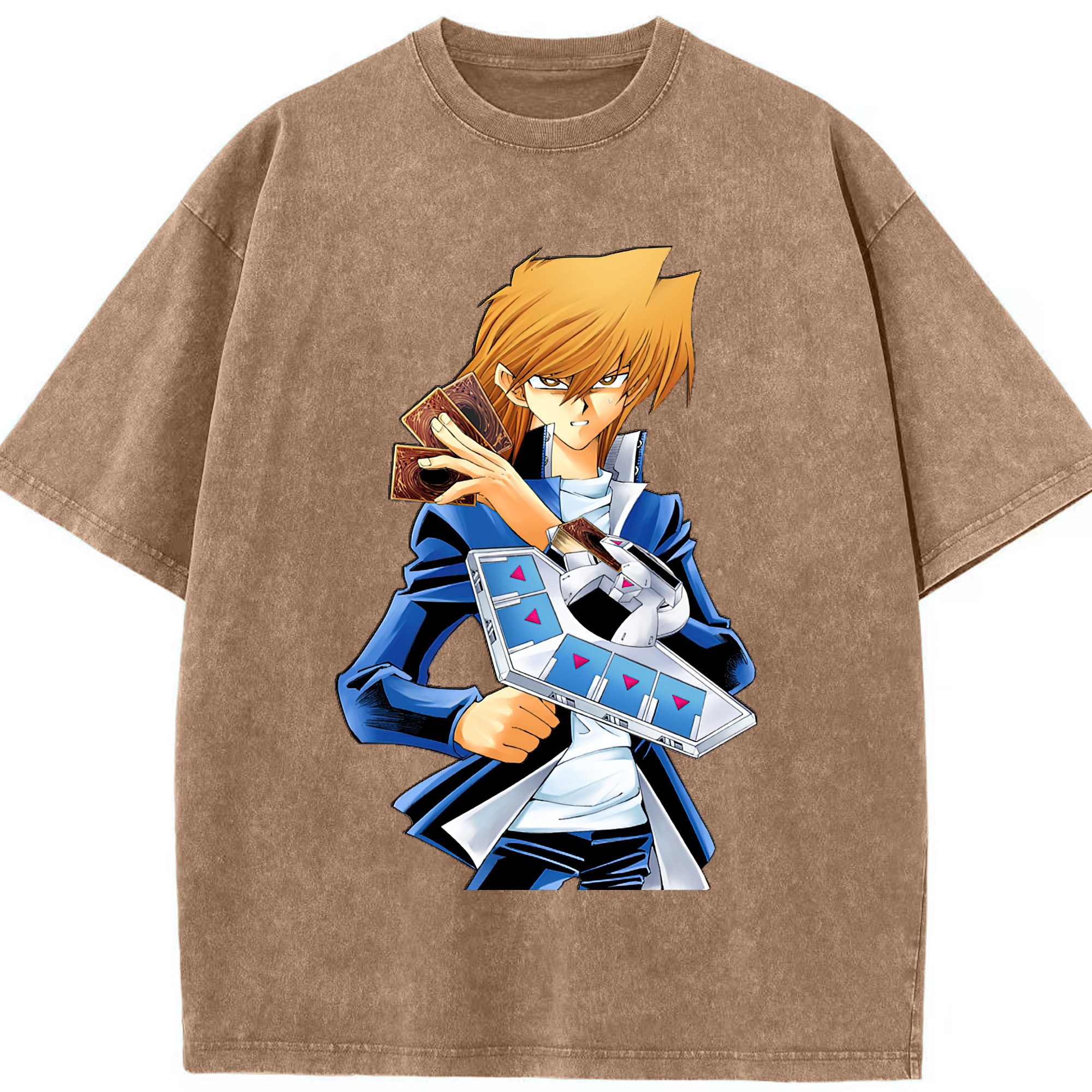 （画像用） 遊☆戯☆王 Yu-Gi-Oh! 綿100% ヴィンテージ風 半袖Tシャツ（フロントプリント）