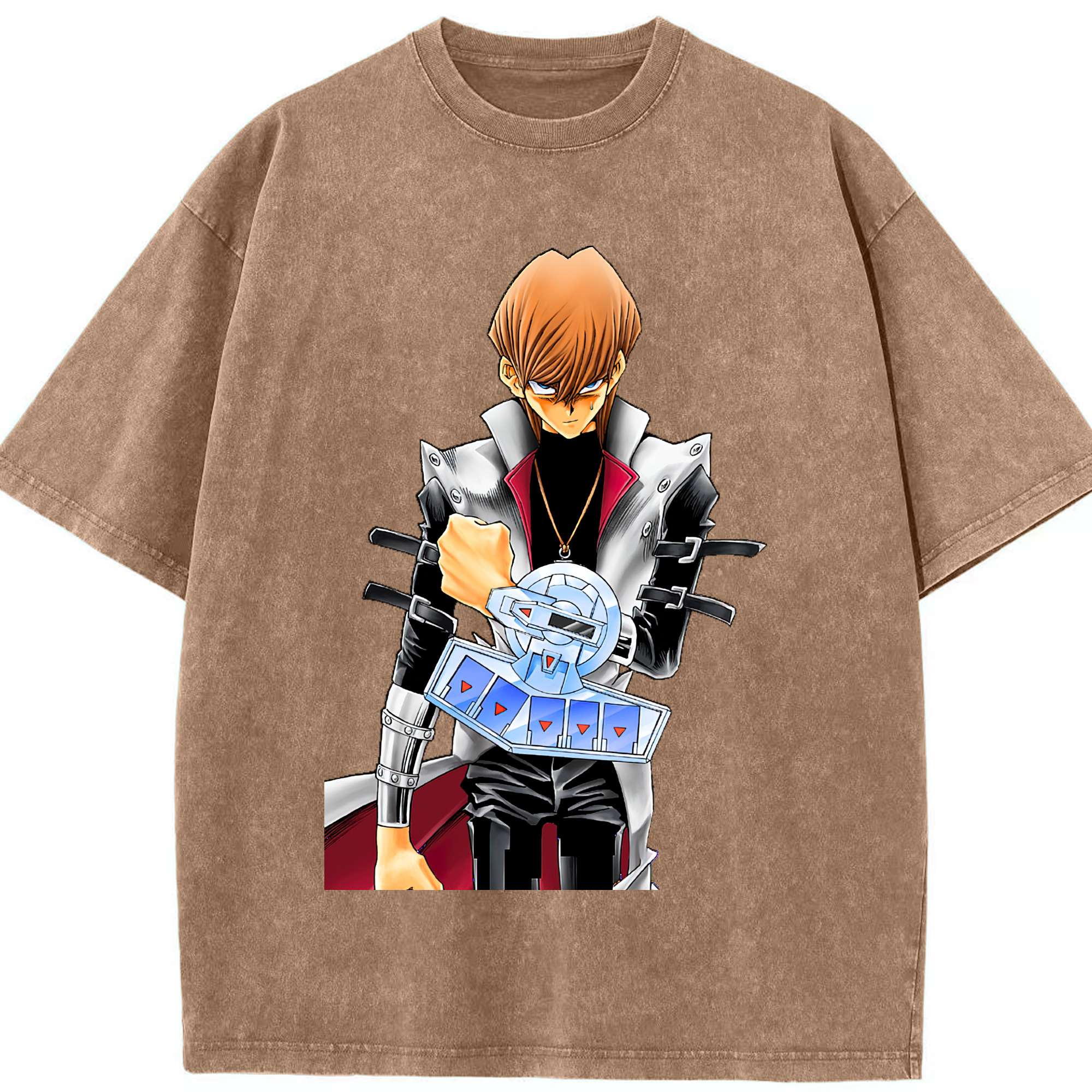 （画像用） 遊☆戯☆王 Yu-Gi-Oh! 綿100% ヴィンテージ風 半袖Tシャツ（フロントプリント）