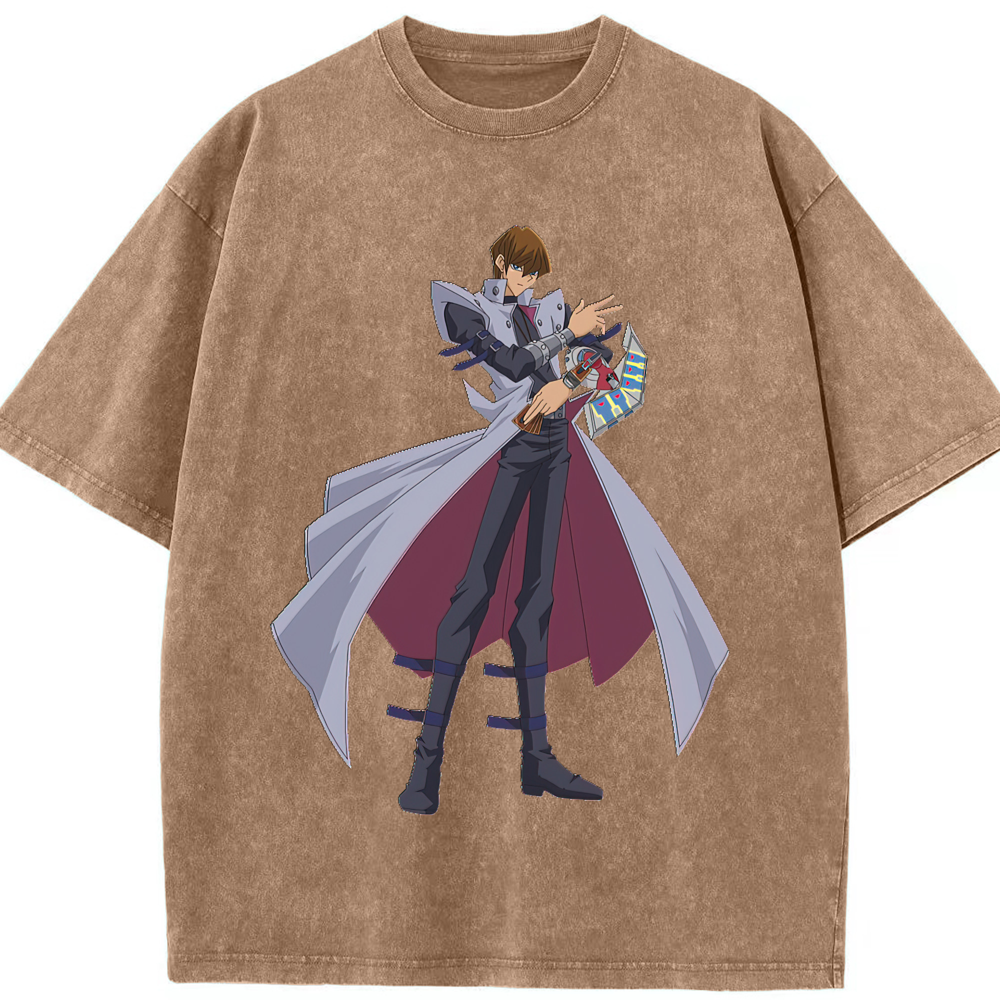 （画像用） 遊☆戯☆王 Yu-Gi-Oh! 綿100% ヴィンテージ風 半袖Tシャツ（フロントプリント）