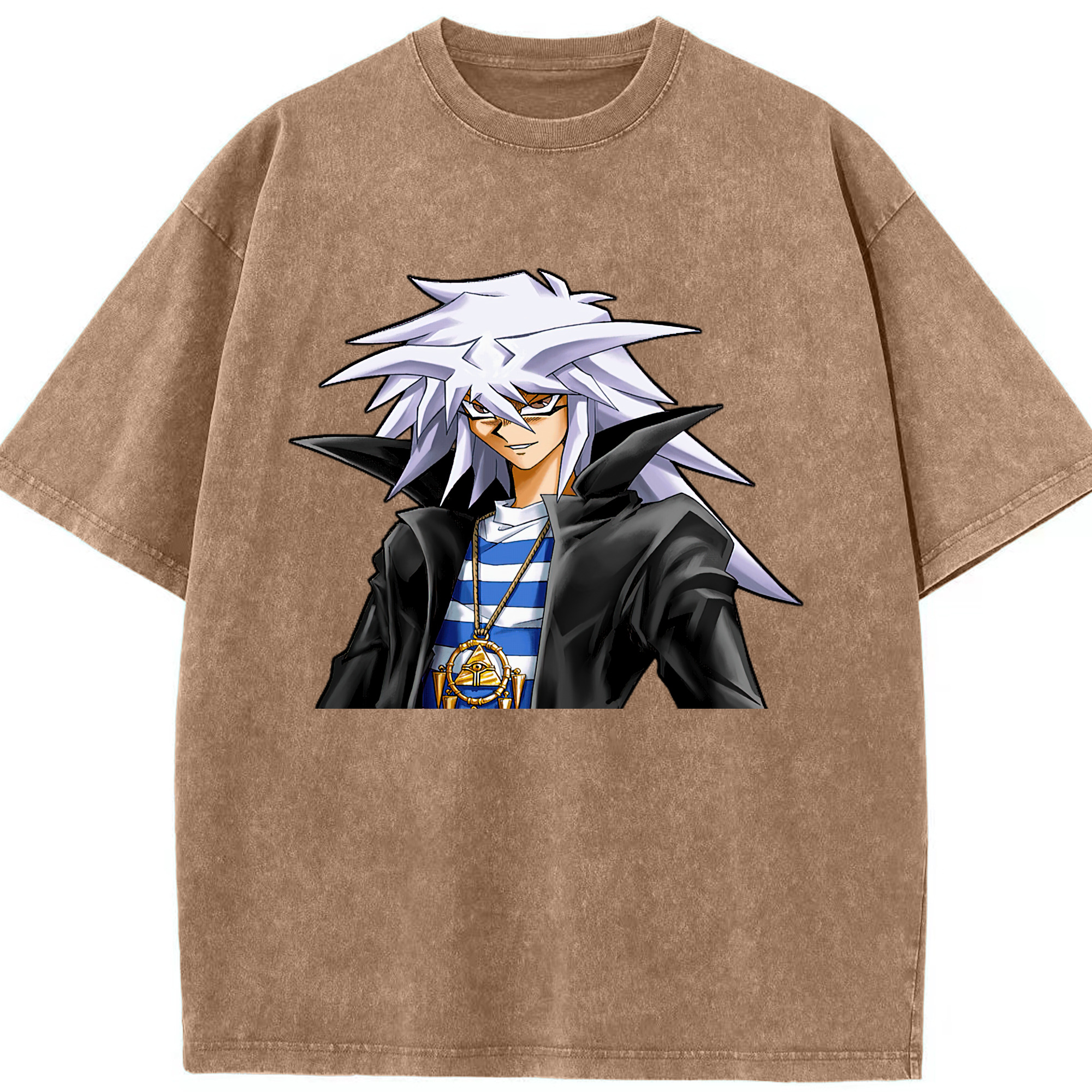 （画像用） 遊☆戯☆王 Yu-Gi-Oh! 綿100% ヴィンテージ風 半袖Tシャツ（フロントプリント）