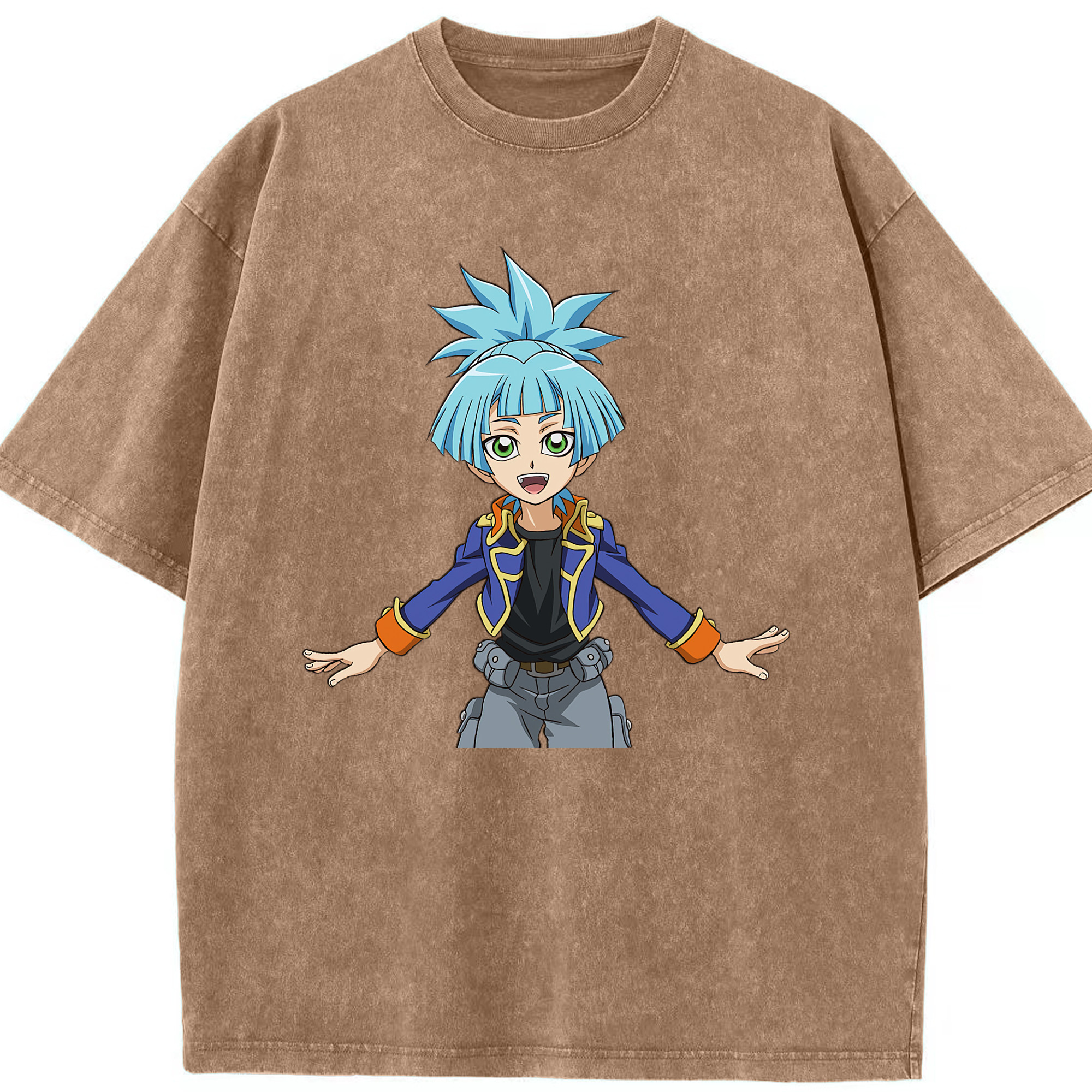 （画像用） 遊☆戯☆王 Yu-Gi-Oh! 綿100% ヴィンテージ風 半袖Tシャツ（フロントプリント）