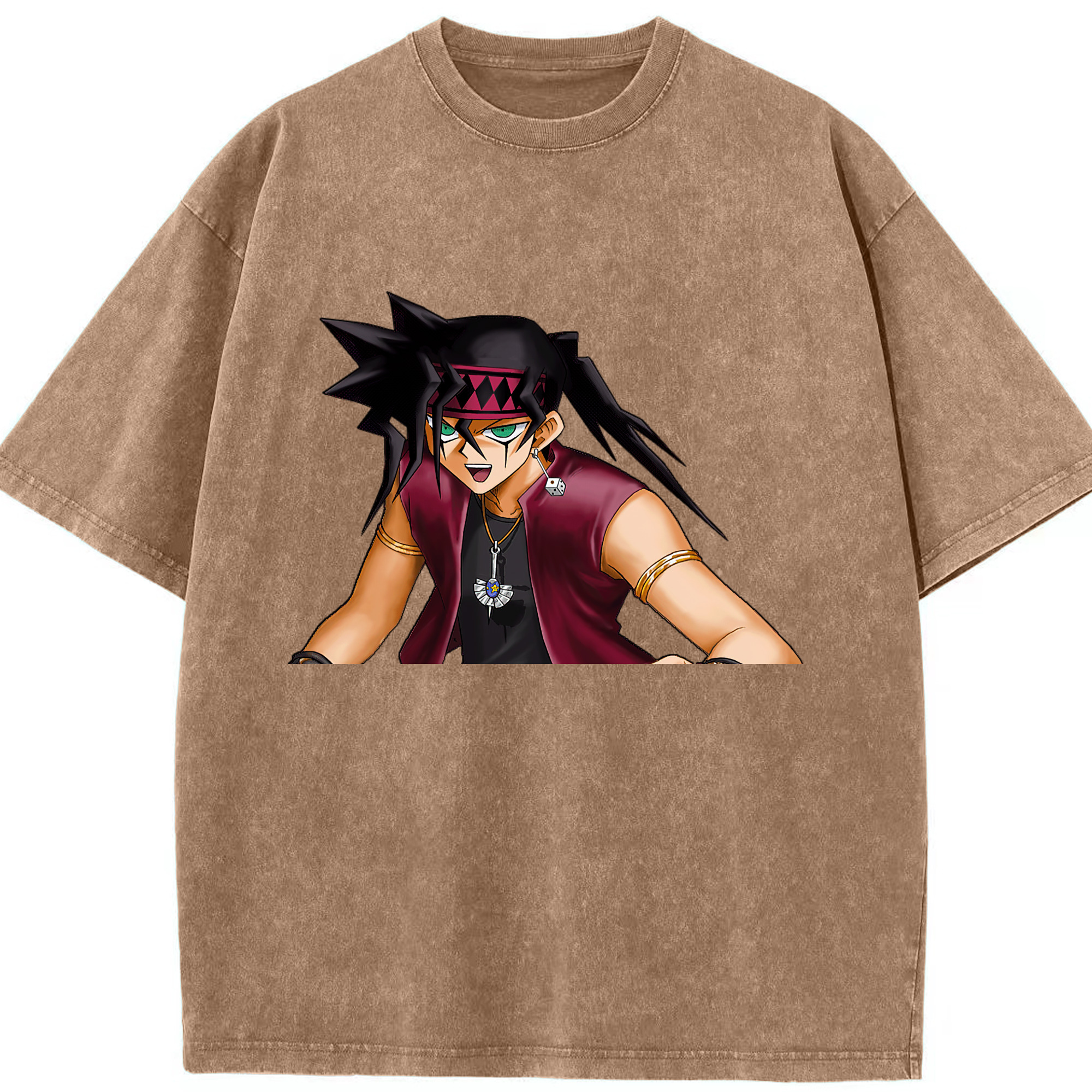 （画像用） 遊☆戯☆王 Yu-Gi-Oh! 綿100% ヴィンテージ風 半袖Tシャツ（フロントプリント）