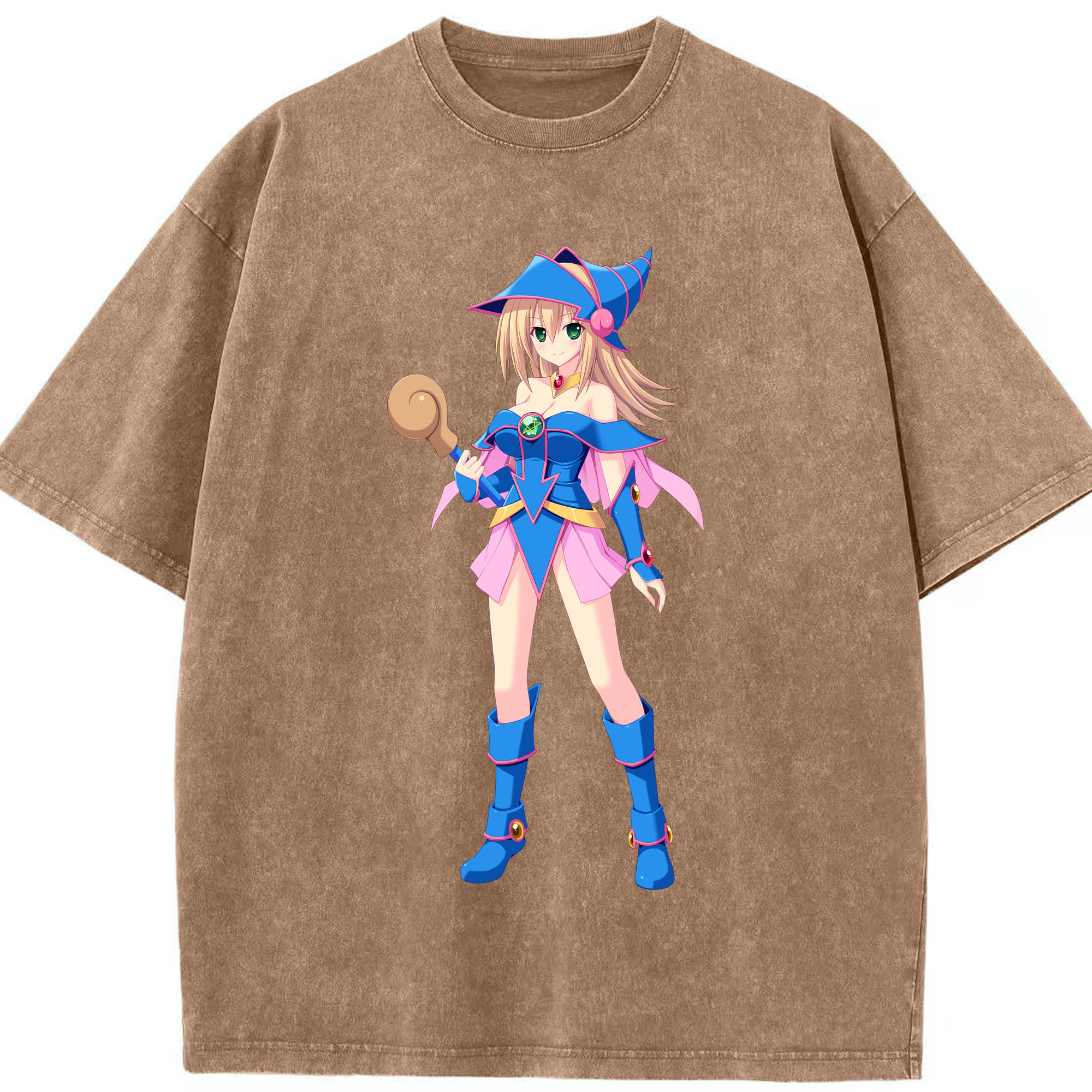 （画像用） 遊☆戯☆王 Yu-Gi-Oh! 綿100% ヴィンテージ風 半袖Tシャツ（フロントプリント）