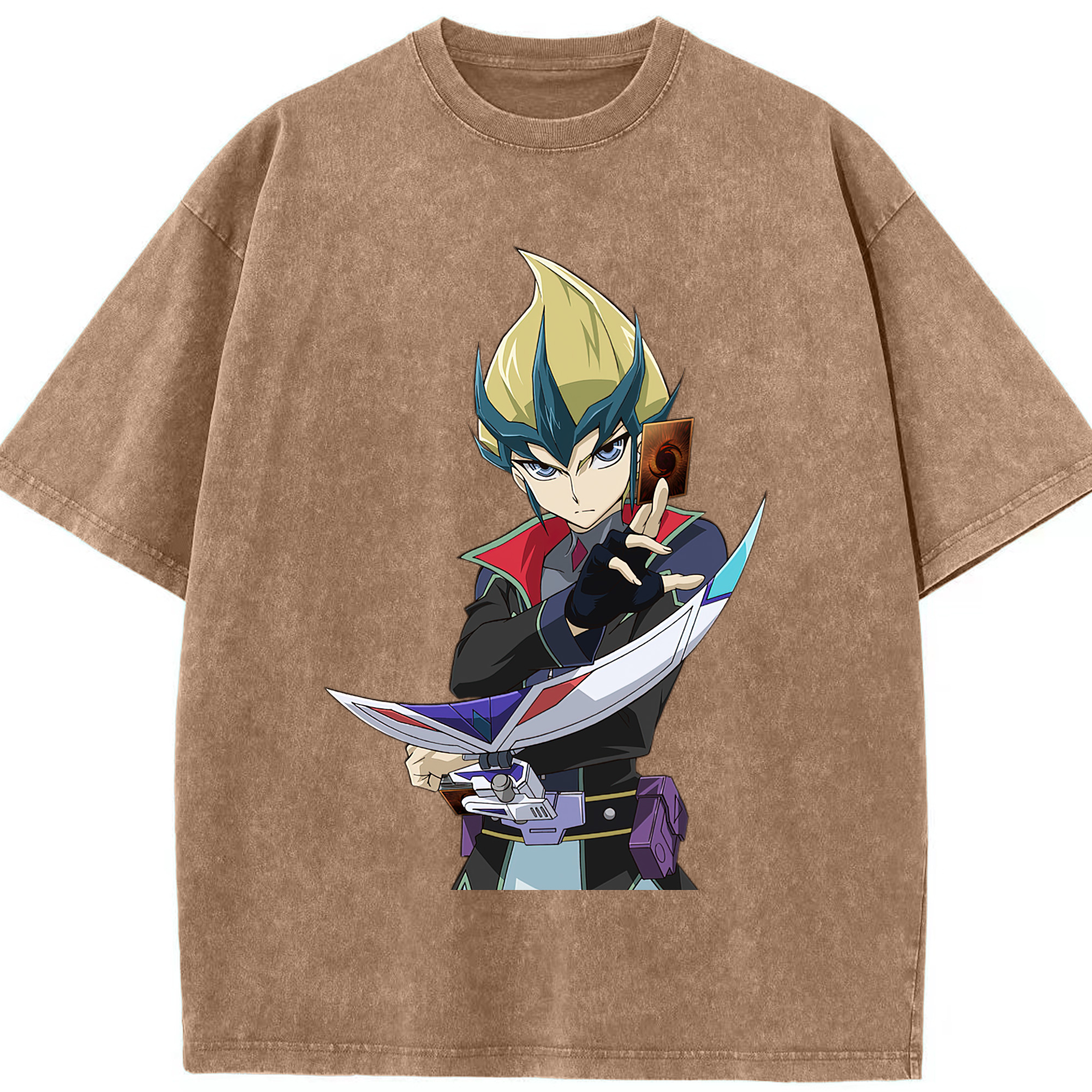 （画像用） 遊☆戯☆王 Yu-Gi-Oh! 綿100% ヴィンテージ風 半袖Tシャツ（フロントプリント）