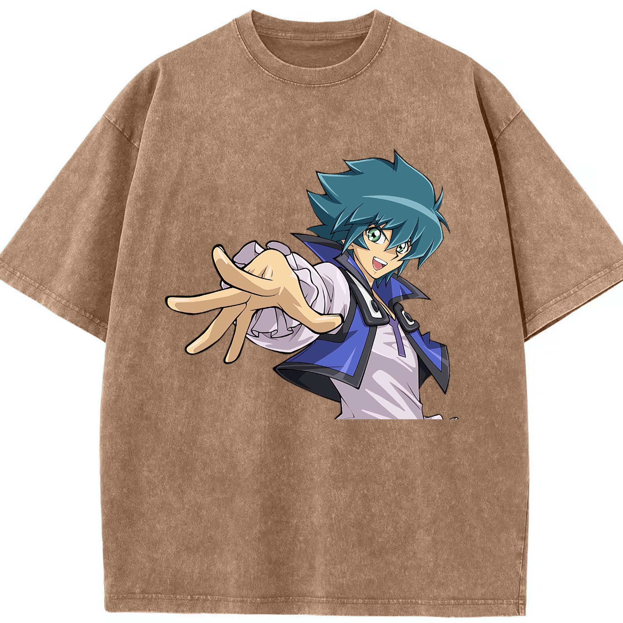 （画像用） 遊☆戯☆王 Yu-Gi-Oh! 綿100% ヴィンテージ風 半袖Tシャツ（フロントプリント）