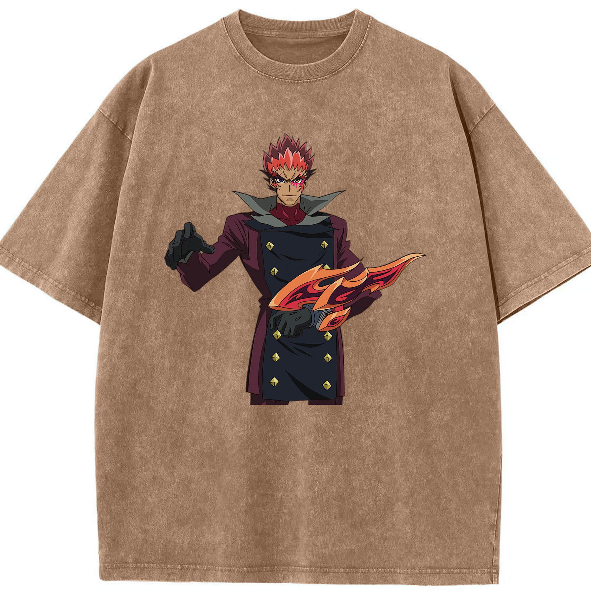 （画像用） 遊☆戯☆王 Yu-Gi-Oh! 綿100% ヴィンテージ風 半袖Tシャツ（フロントプリント）
