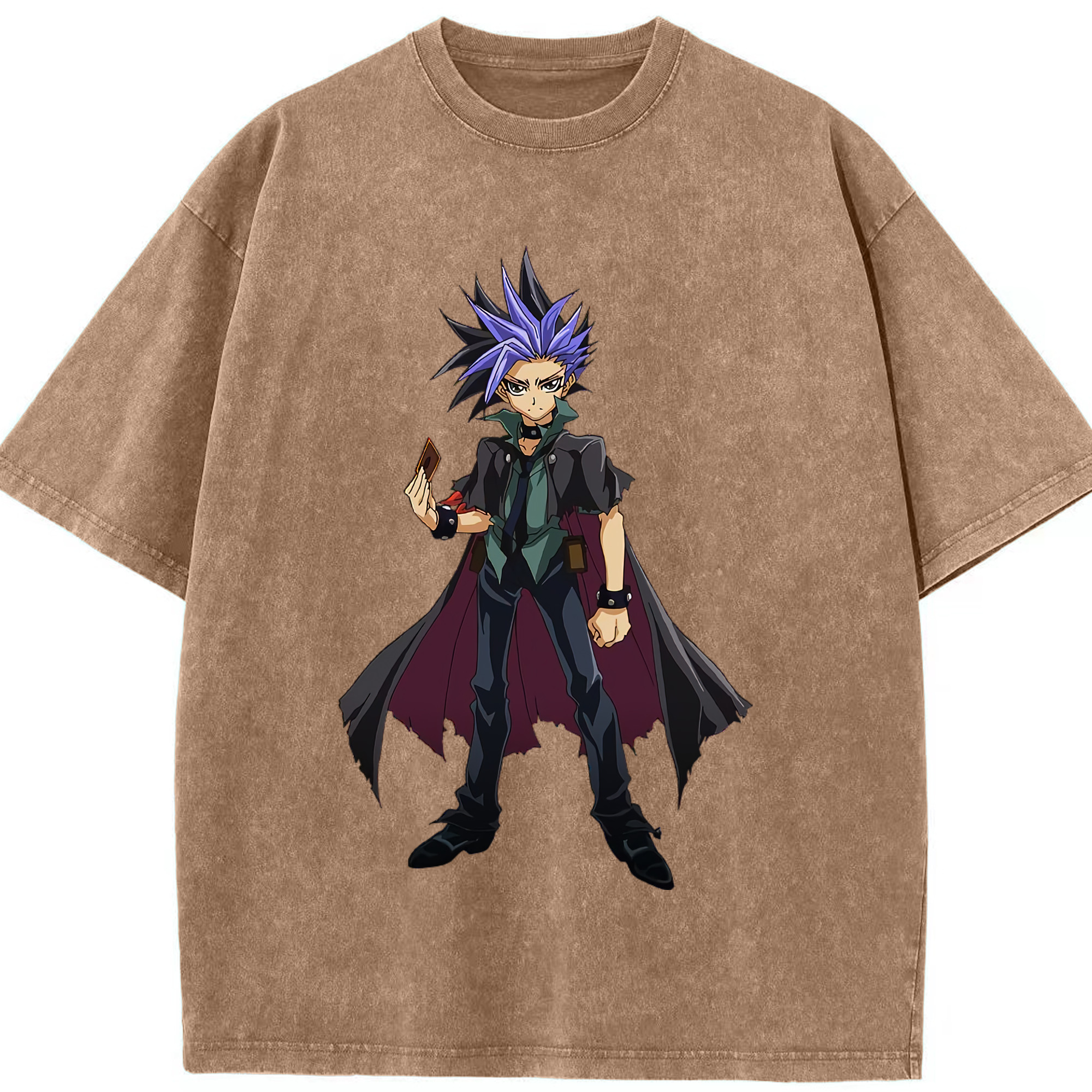 （画像用） 遊☆戯☆王 Yu-Gi-Oh! 綿100% ヴィンテージ風 半袖Tシャツ（フロントプリント）
