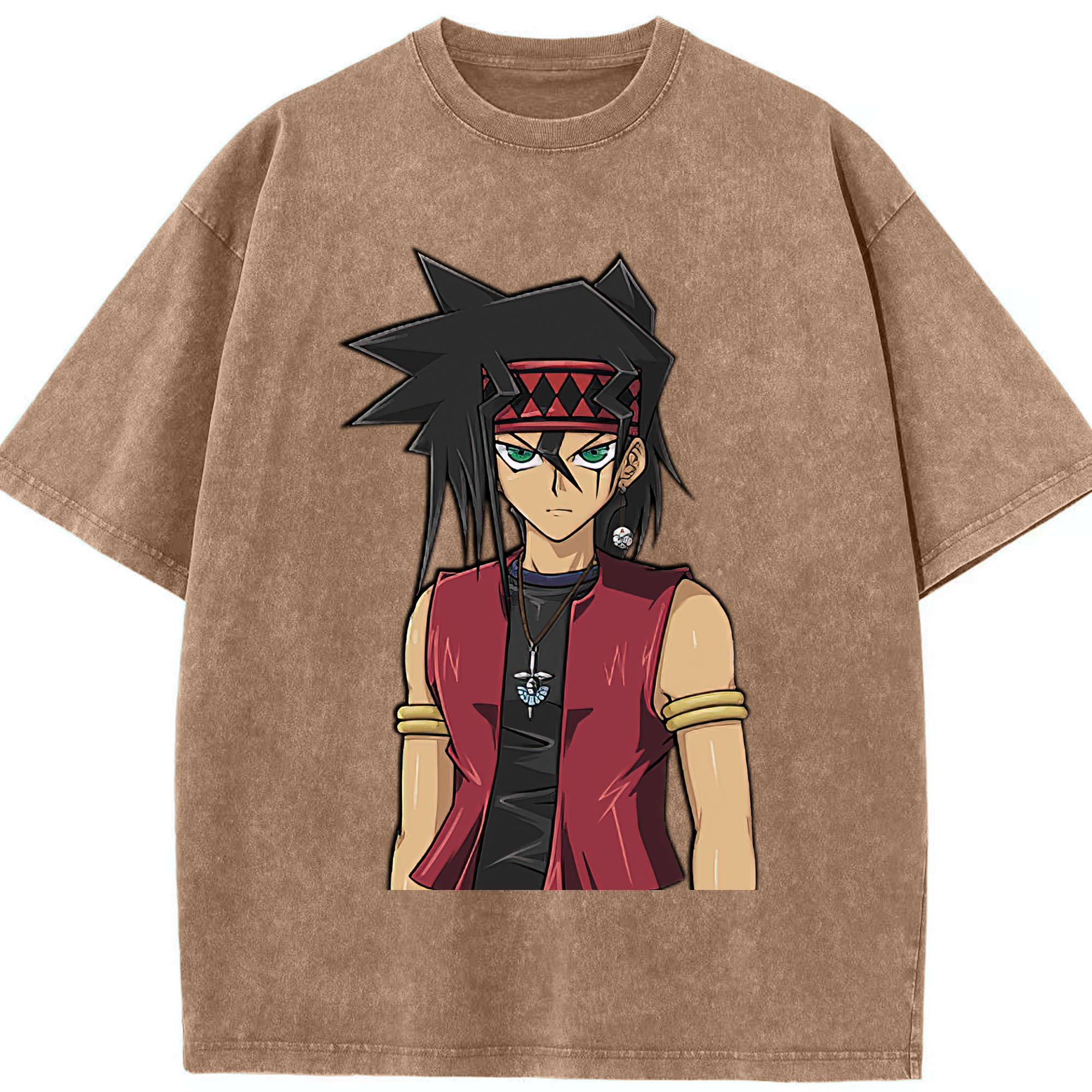 （画像用） 遊☆戯☆王 Yu-Gi-Oh! 綿100% ヴィンテージ風 半袖Tシャツ（フロントプリント）
