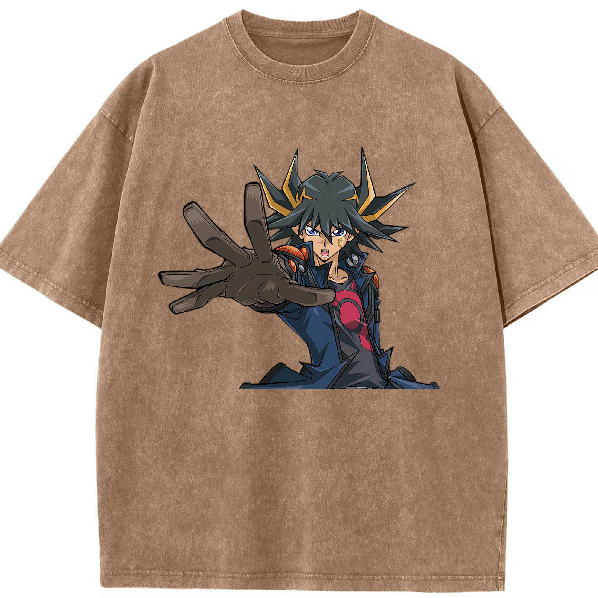 （画像用） 遊☆戯☆王 Yu-Gi-Oh! 綿100% ヴィンテージ風 半袖Tシャツ（フロントプリント）