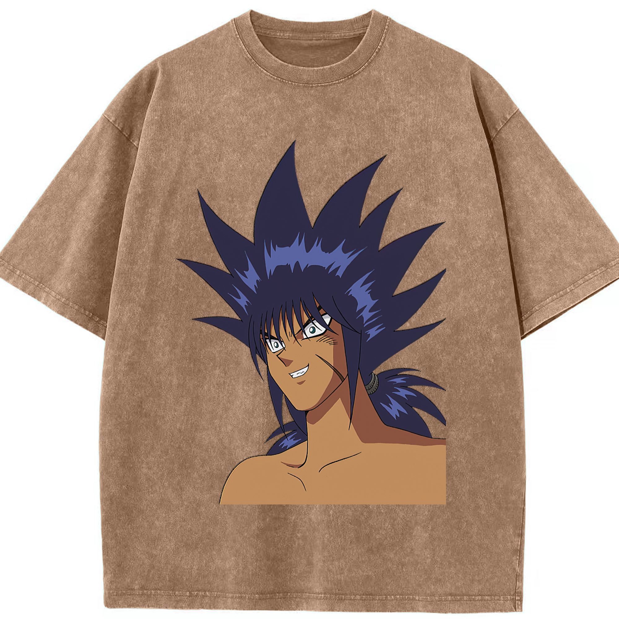 （画像用） 遊☆戯☆王 Yu-Gi-Oh! 綿100% ヴィンテージ風 半袖Tシャツ（フロントプリント）