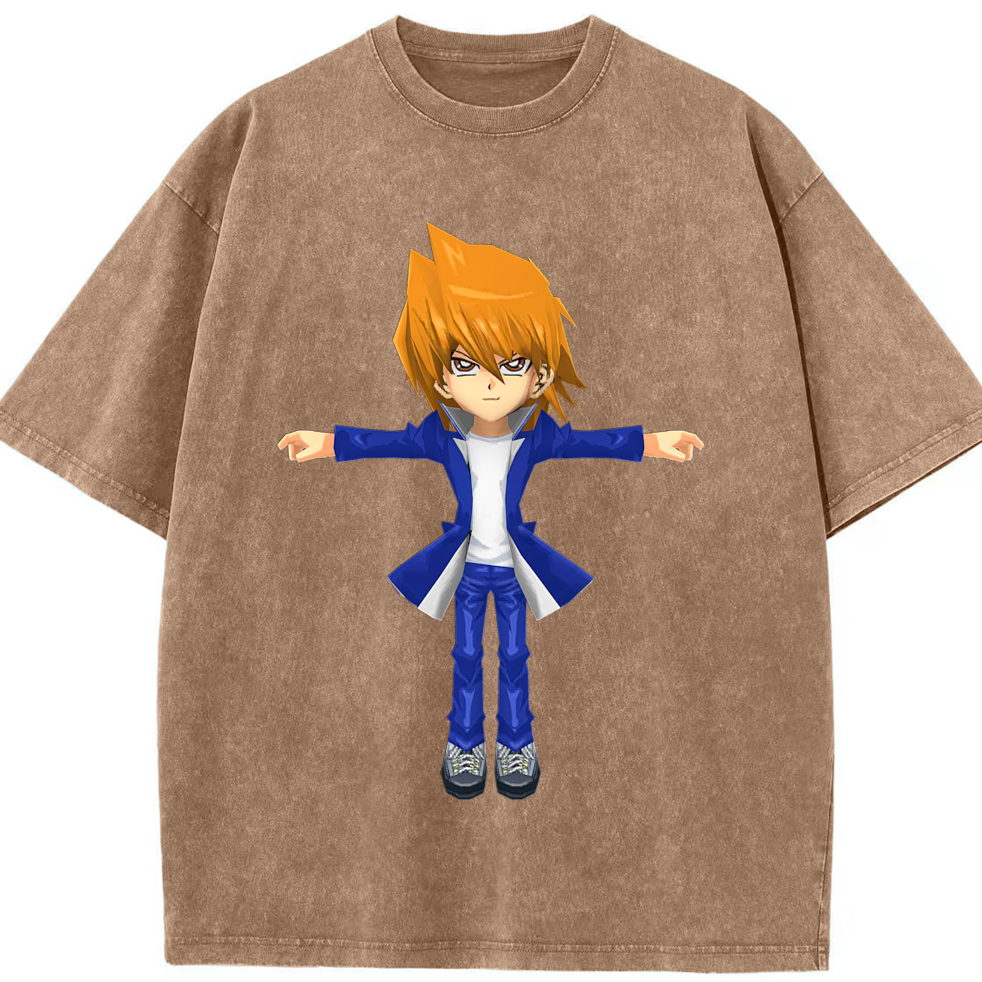 （画像用） 遊☆戯☆王 Yu-Gi-Oh! 綿100% ヴィンテージ風 半袖Tシャツ（フロントプリント）