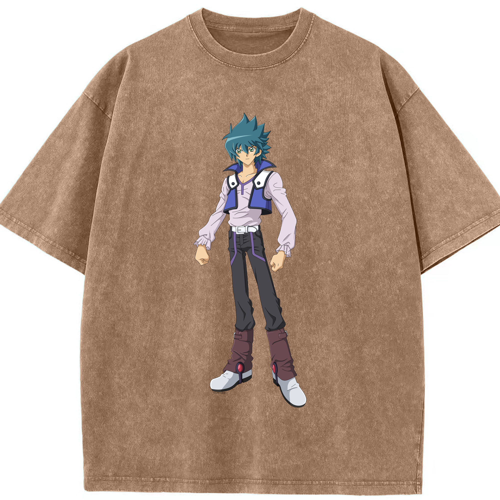 （画像用） 遊☆戯☆王 Yu-Gi-Oh! 綿100% ヴィンテージ風 半袖Tシャツ（フロントプリント）