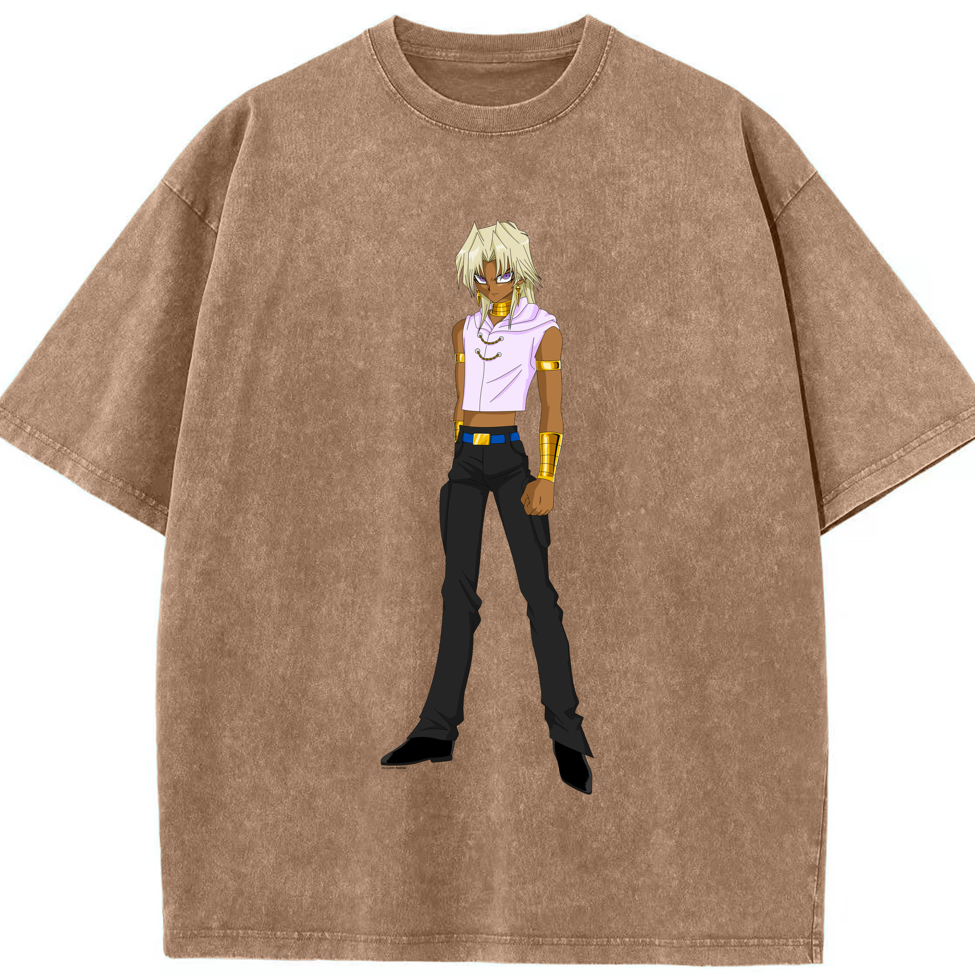 （画像用） 遊☆戯☆王 Yu-Gi-Oh! 綿100% ヴィンテージ風 半袖Tシャツ（フロントプリント）
