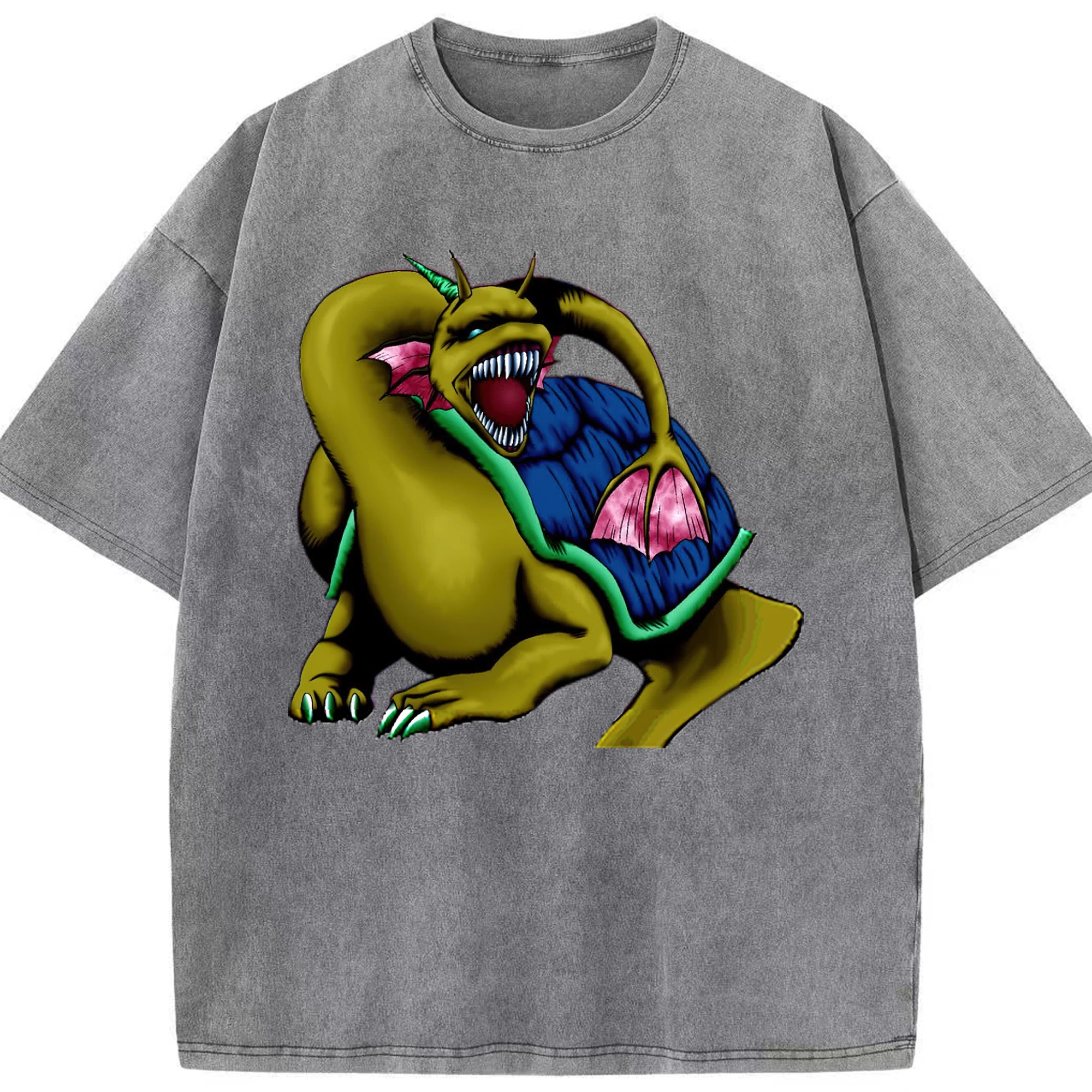 （画像用） 遊☆戯☆王 Yu-Gi-Oh! 綿100% ヴィンテージ風 半袖Tシャツ（フロントプリント）