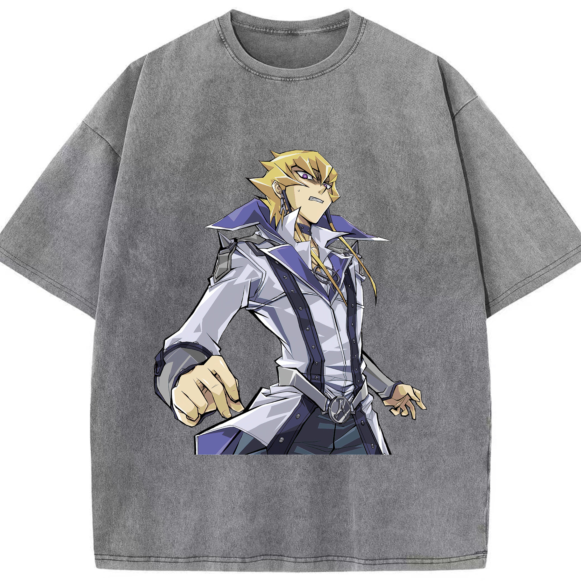 （画像用） 遊☆戯☆王 Yu-Gi-Oh! 綿100% ヴィンテージ風 半袖Tシャツ（フロントプリント）