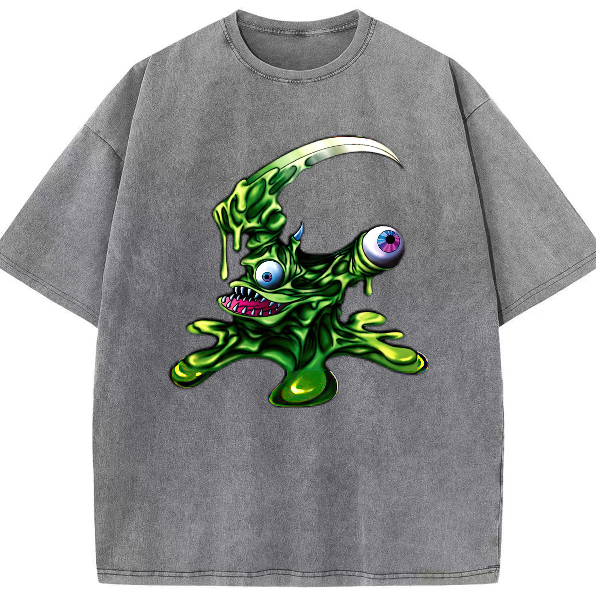 （画像用） 遊☆戯☆王 Yu-Gi-Oh! 綿100% ヴィンテージ風 半袖Tシャツ（フロントプリント）