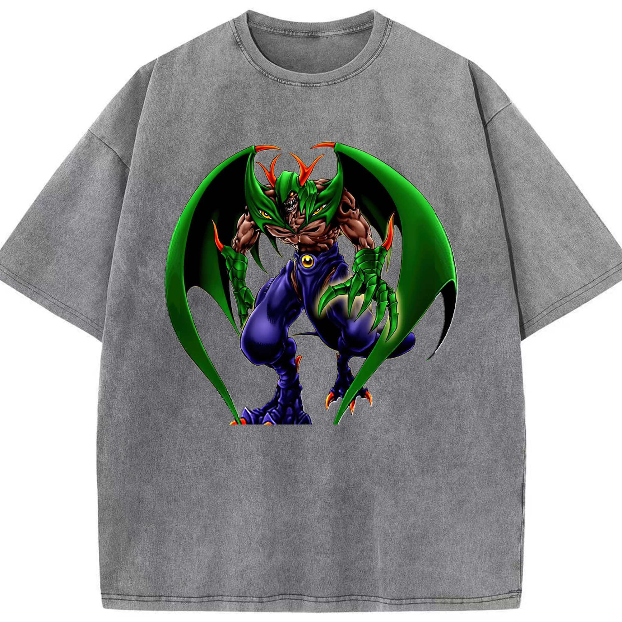 （画像用） 遊☆戯☆王 Yu-Gi-Oh! 綿100% ヴィンテージ風 半袖Tシャツ（フロントプリント）