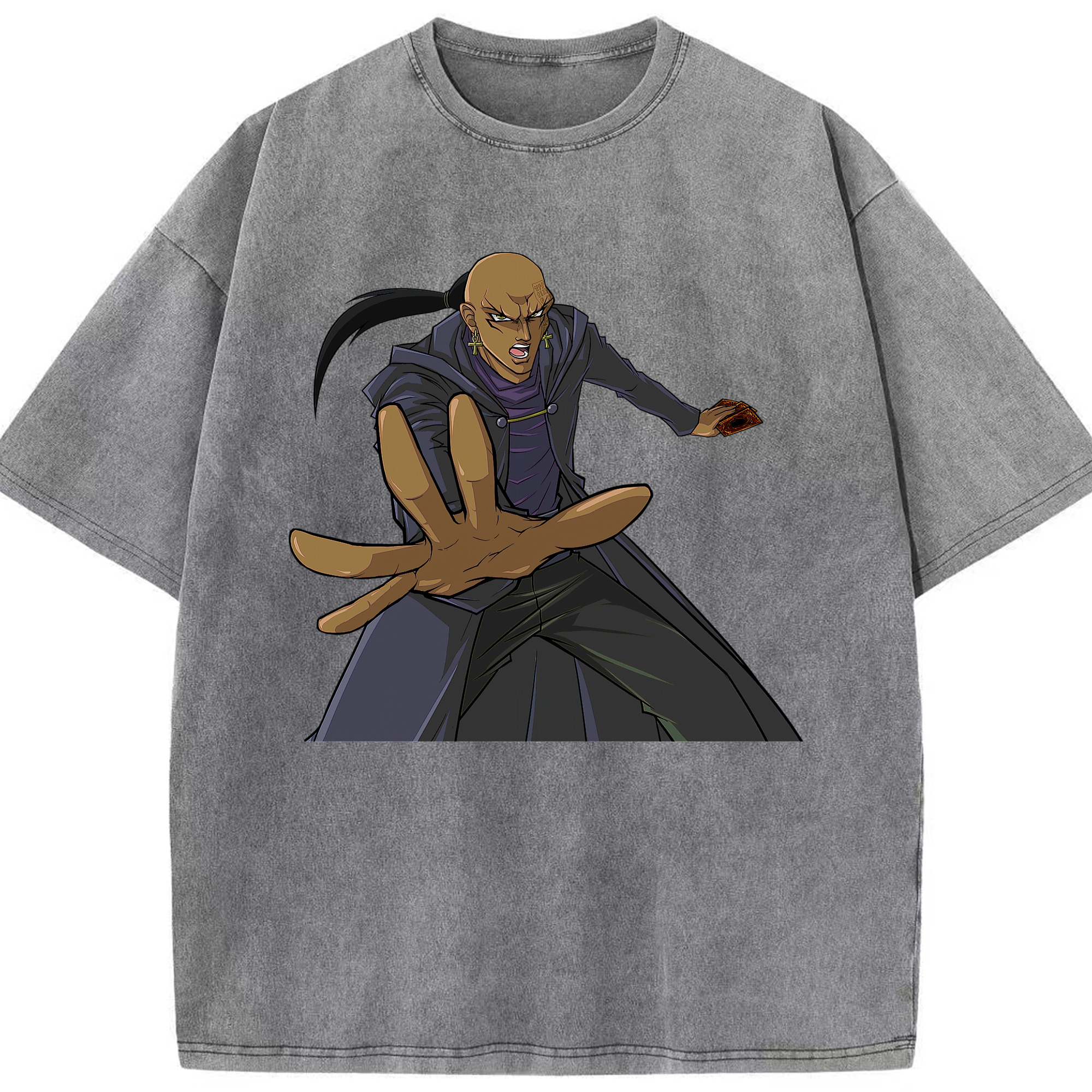 （画像用） 遊☆戯☆王 Yu-Gi-Oh! 綿100% ヴィンテージ風 半袖Tシャツ（フロントプリント）