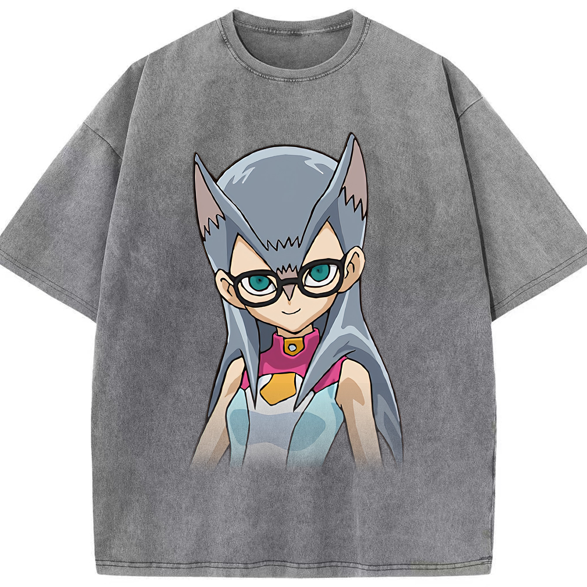 （画像用） 遊☆戯☆王 Yu-Gi-Oh! 綿100% ヴィンテージ風 半袖Tシャツ（フロントプリント）