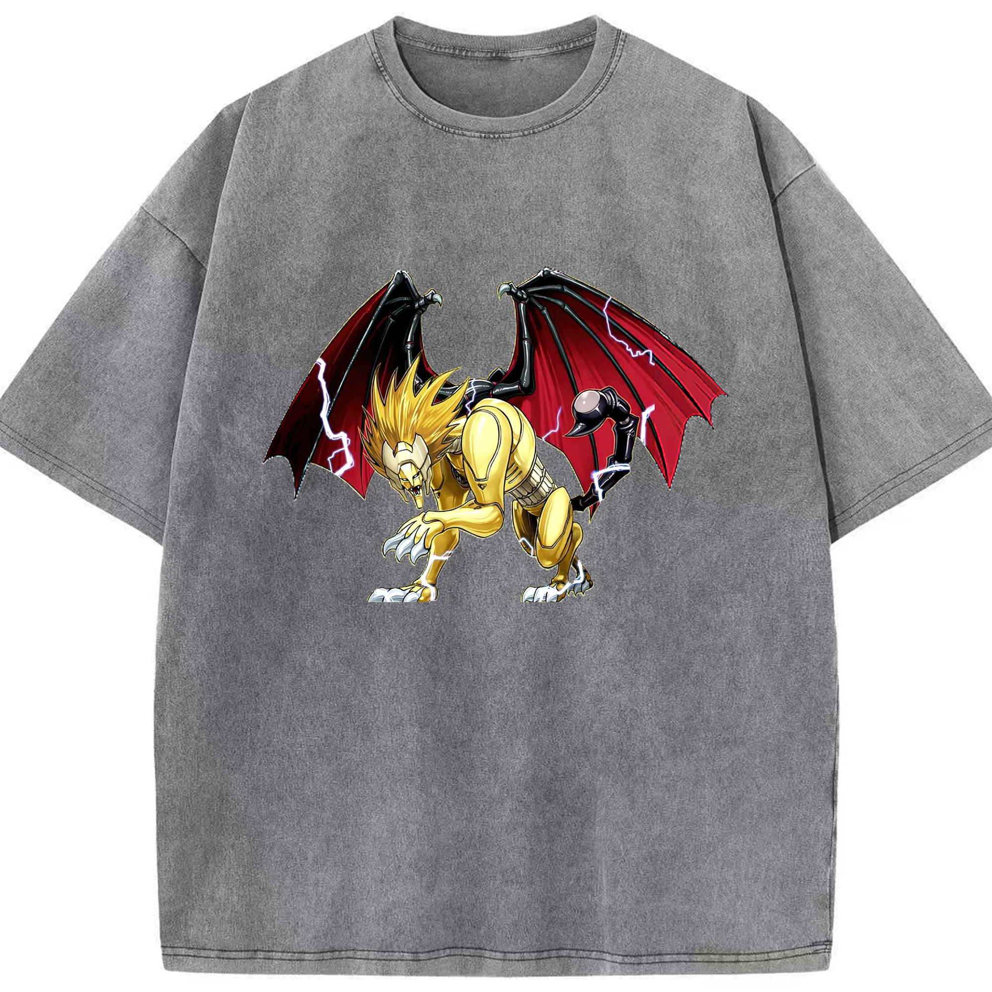 （画像用） 遊☆戯☆王 Yu-Gi-Oh! 綿100% ヴィンテージ風 半袖Tシャツ（フロントプリント）