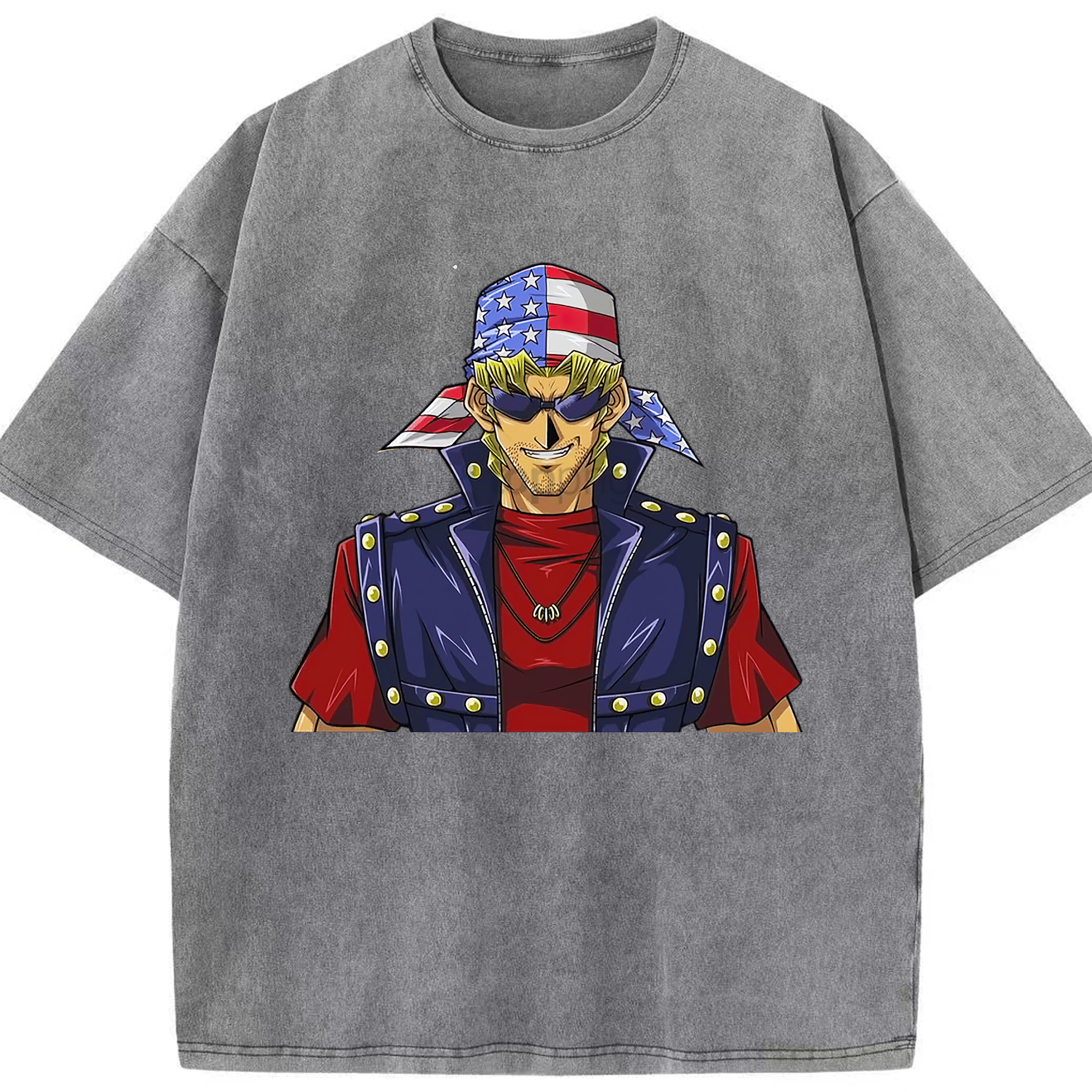 （画像用） 遊☆戯☆王 Yu-Gi-Oh! 綿100% ヴィンテージ風 半袖Tシャツ（フロントプリント）
