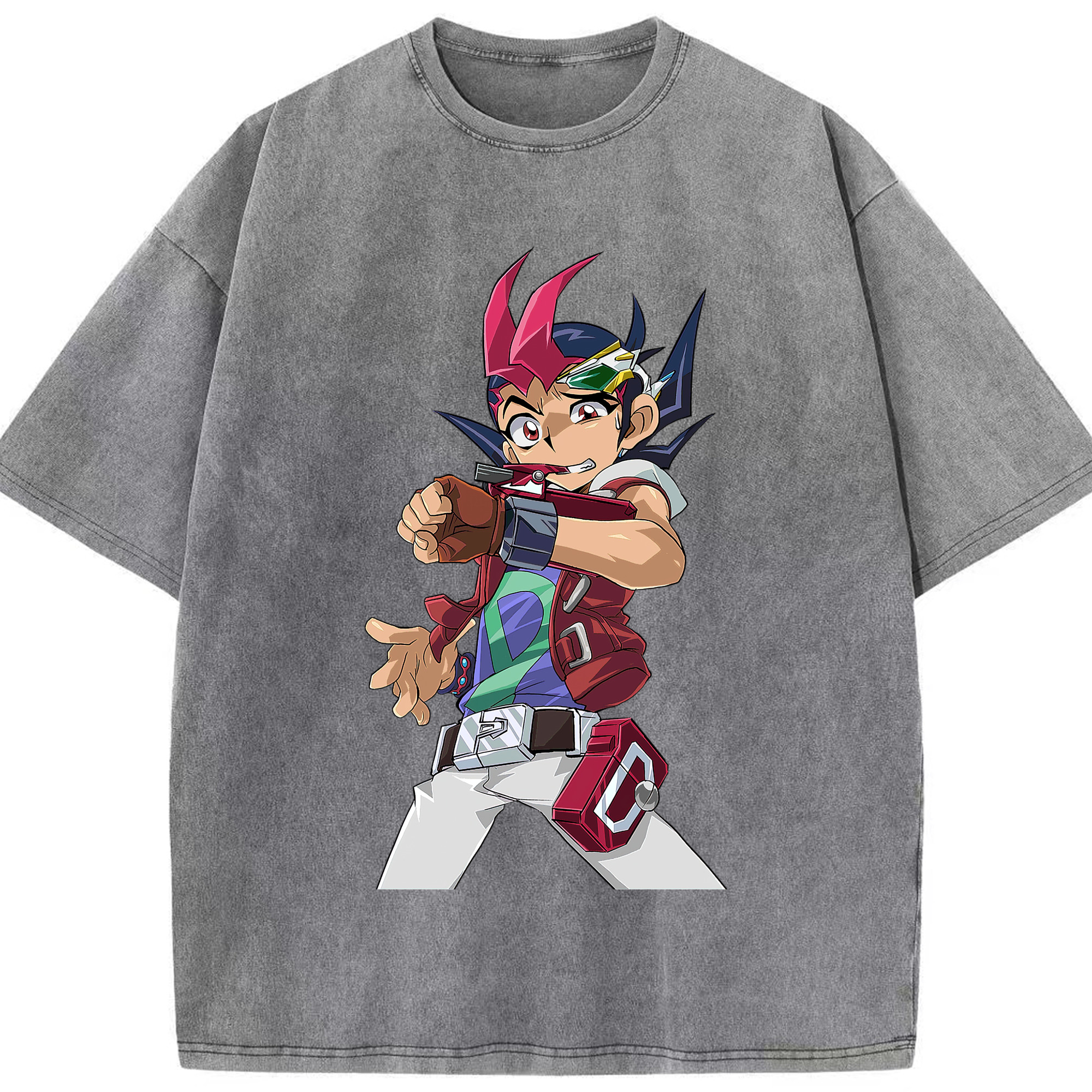 （画像用） 遊☆戯☆王 Yu-Gi-Oh! 綿100% ヴィンテージ風 半袖Tシャツ（フロントプリント）