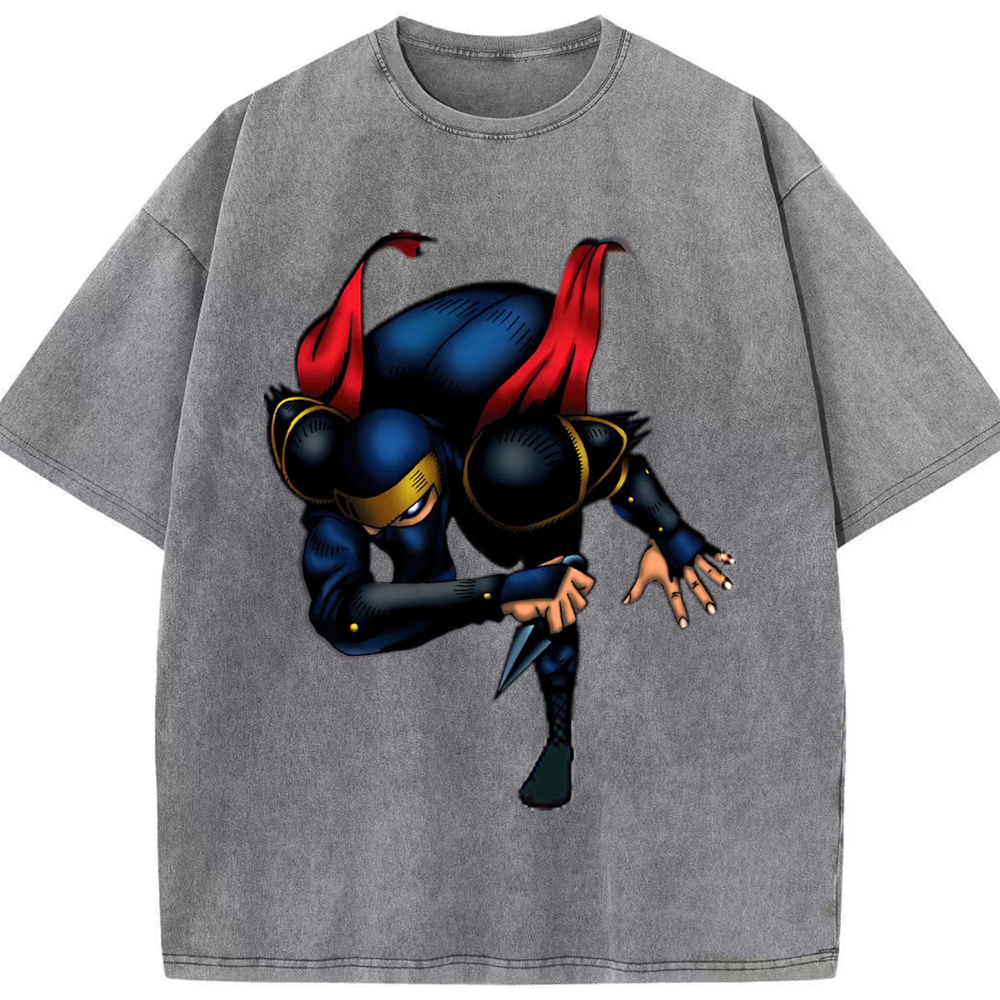 （画像用） 遊☆戯☆王 Yu-Gi-Oh! 綿100% ヴィンテージ風 半袖Tシャツ（フロントプリント）
