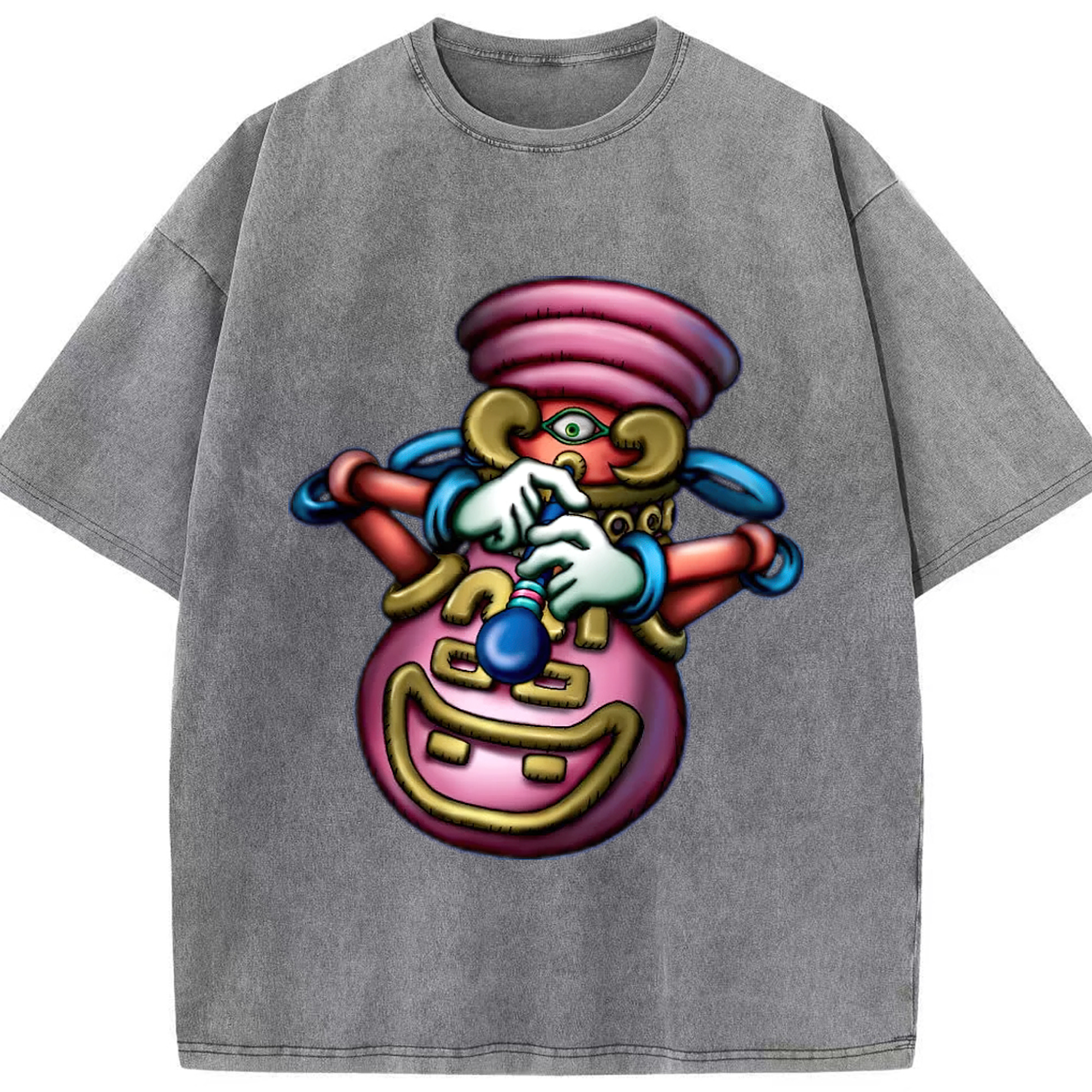 （画像用） 遊☆戯☆王 Yu-Gi-Oh! 綿100% ヴィンテージ風 半袖Tシャツ（フロントプリント）