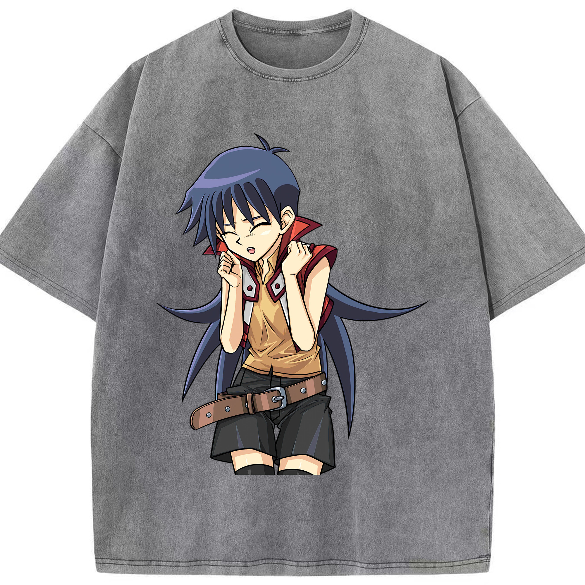 （画像用） 遊☆戯☆王 Yu-Gi-Oh! 綿100% ヴィンテージ風 半袖Tシャツ（フロントプリント）
