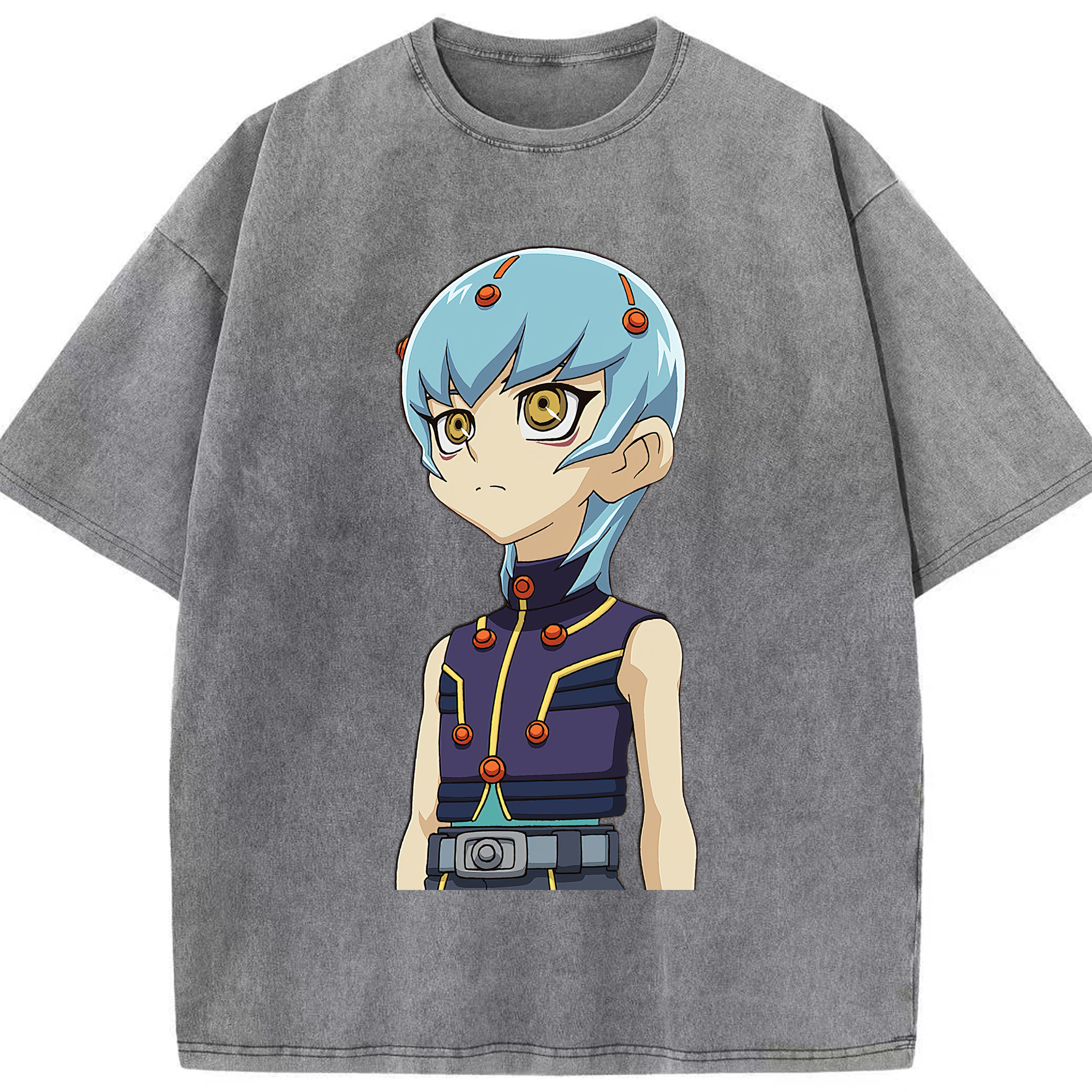 （画像用） 遊☆戯☆王 Yu-Gi-Oh! 綿100% ヴィンテージ風 半袖Tシャツ（フロントプリント）