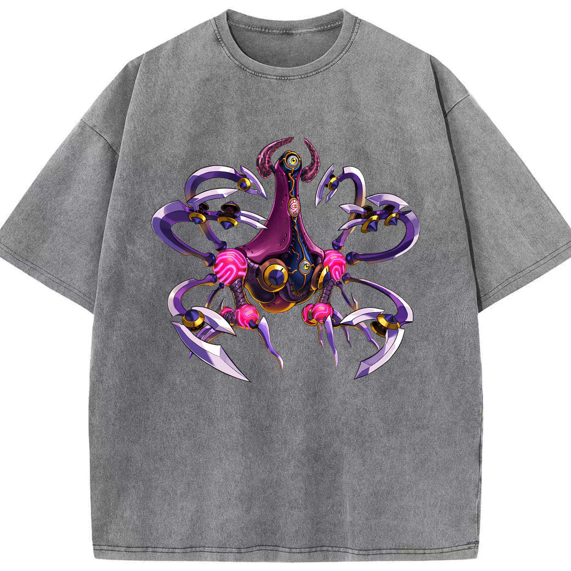 （画像用） 遊☆戯☆王 Yu-Gi-Oh! 綿100% ヴィンテージ風 半袖Tシャツ（フロントプリント）