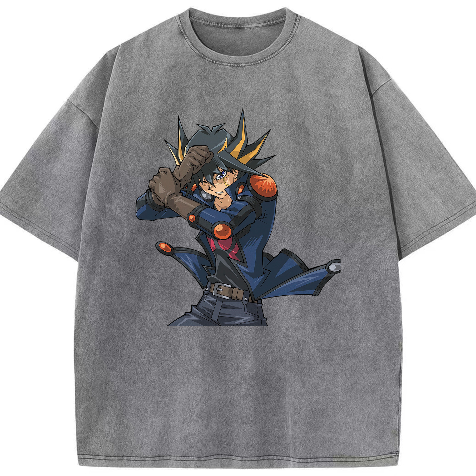 （画像用） 遊☆戯☆王 Yu-Gi-Oh! 綿100% ヴィンテージ風 半袖Tシャツ（フロントプリント）