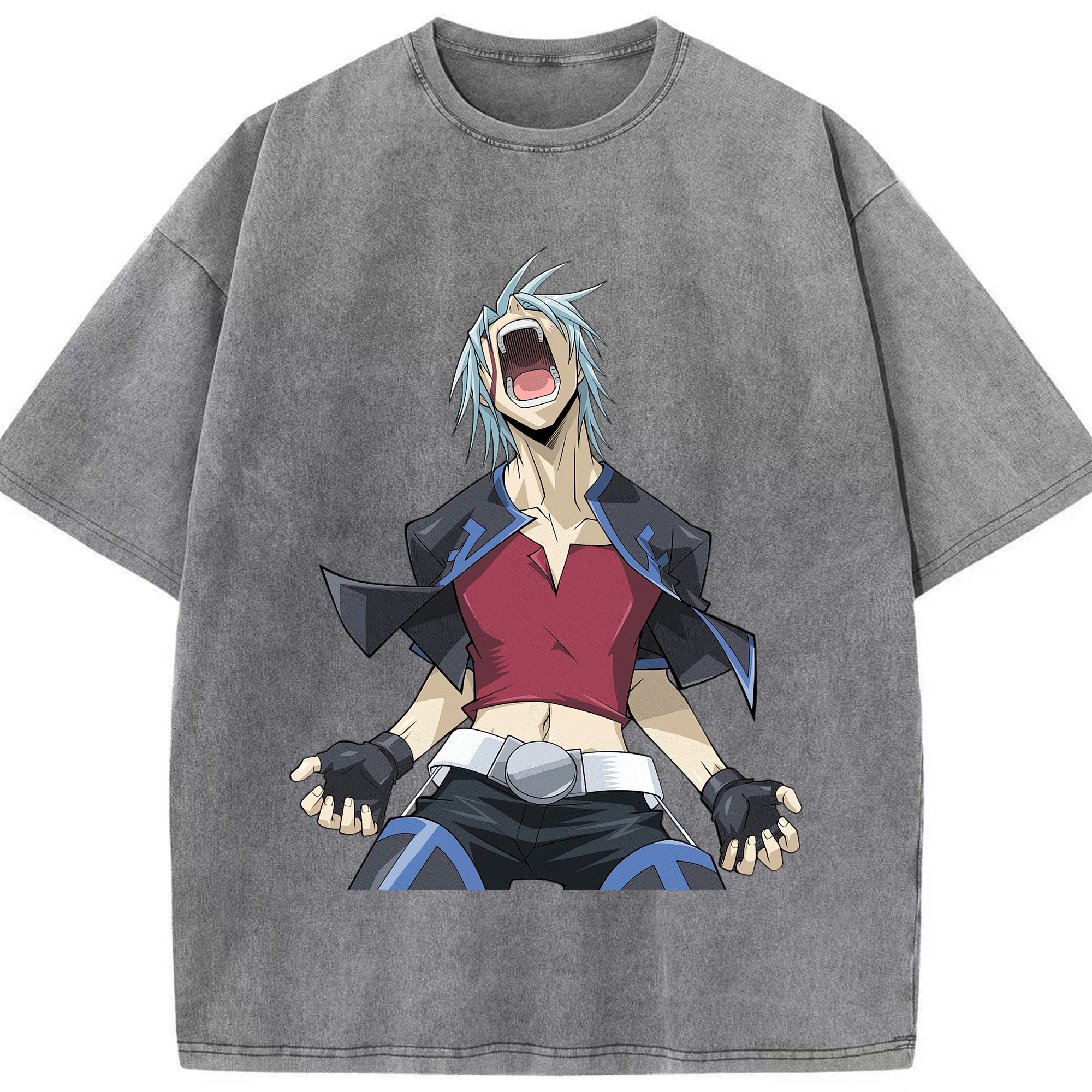 （画像用） 遊☆戯☆王 Yu-Gi-Oh! 綿100% ヴィンテージ風 半袖Tシャツ（フロントプリント）