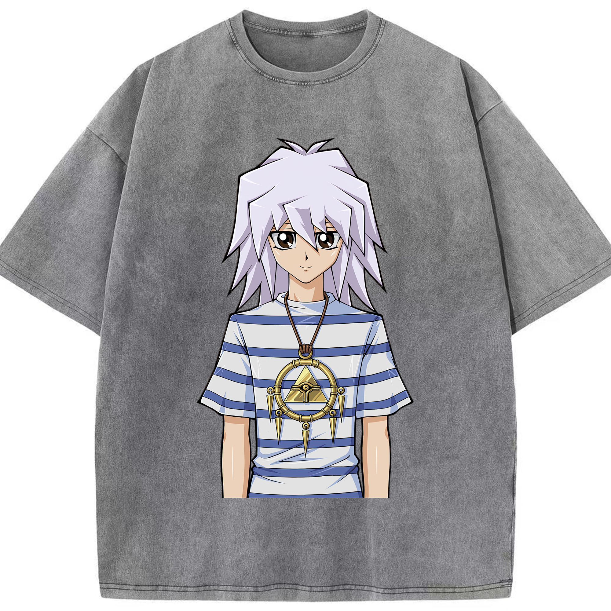 （画像用） 遊☆戯☆王 Yu-Gi-Oh! 綿100% ヴィンテージ風 半袖Tシャツ（フロントプリント）
