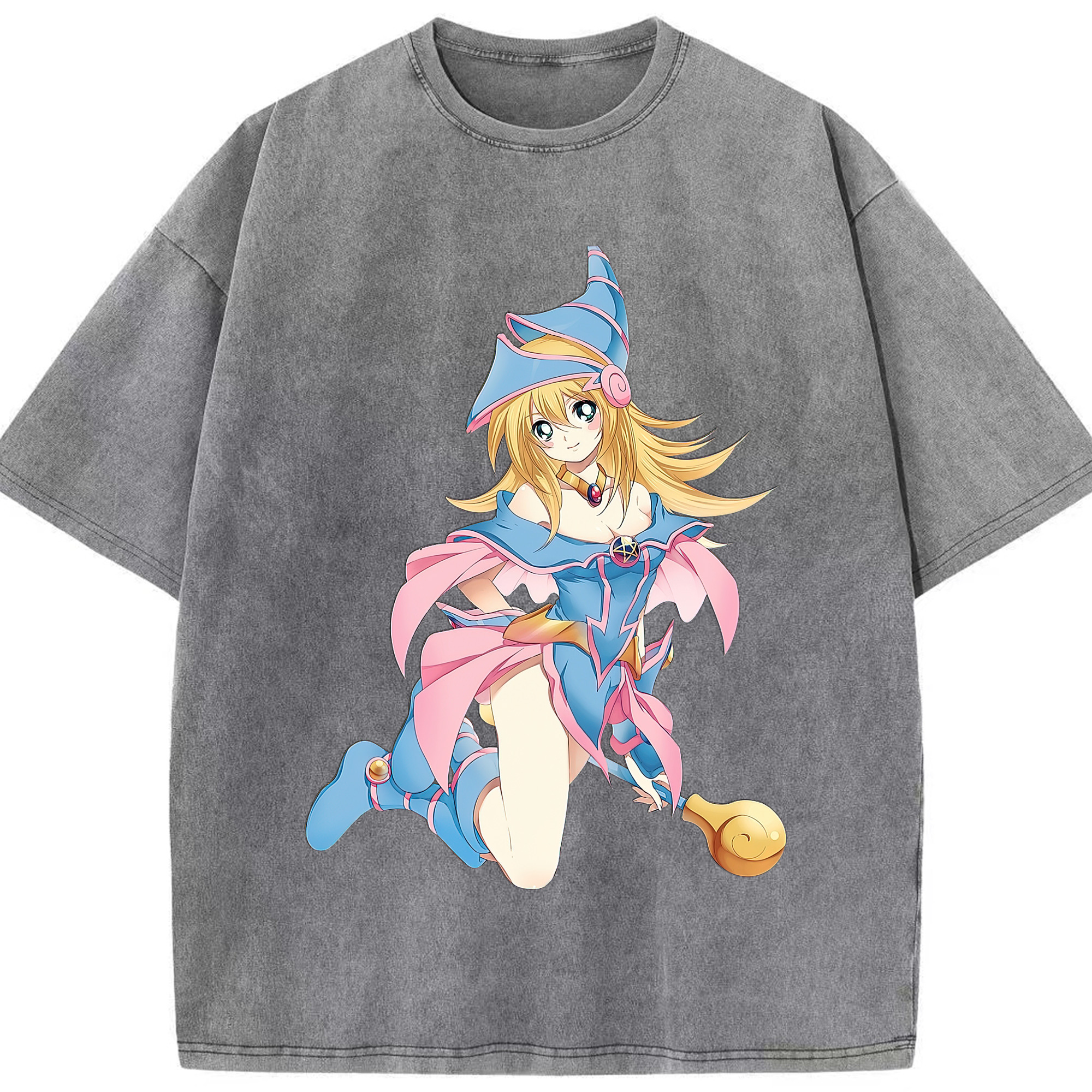 （画像用） 遊☆戯☆王 Yu-Gi-Oh! 綿100% ヴィンテージ風 半袖Tシャツ（フロントプリント）