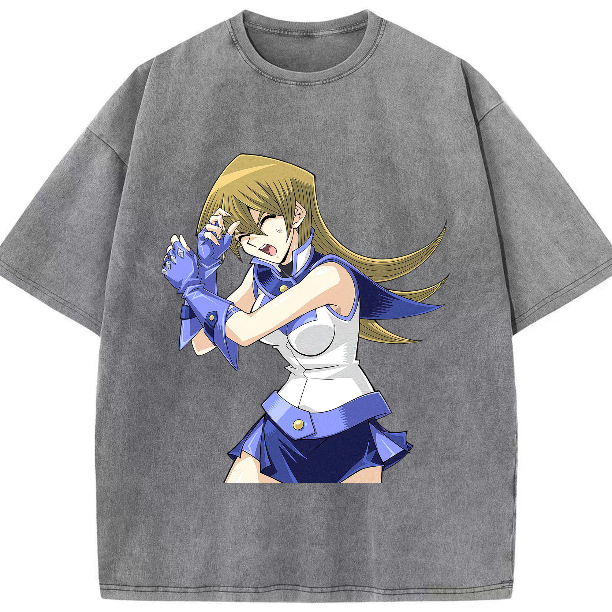 （画像用） 遊☆戯☆王 Yu-Gi-Oh! 綿100% ヴィンテージ風 半袖Tシャツ（フロントプリント）