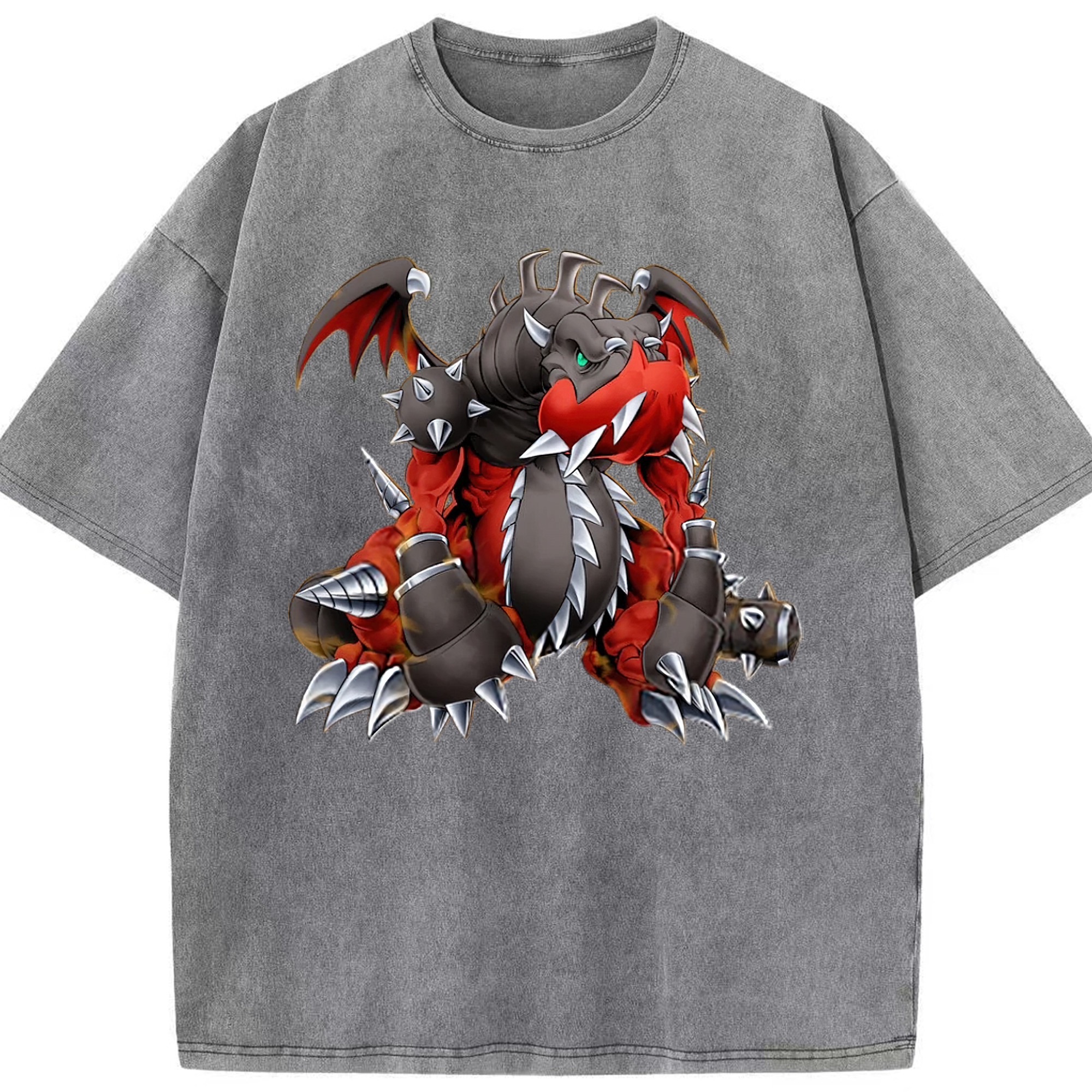 （画像用） 遊☆戯☆王 Yu-Gi-Oh! 綿100% ヴィンテージ風 半袖Tシャツ（フロントプリント）